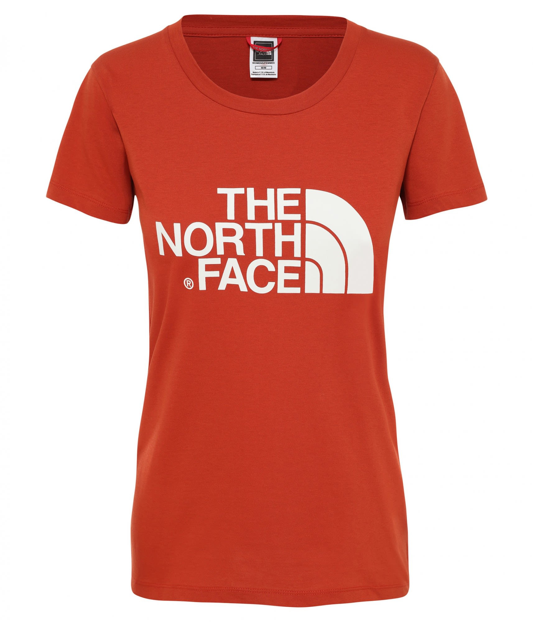 The North Face Weiches zeitloses Damen Baumwoll Logo TShirt Picante Red