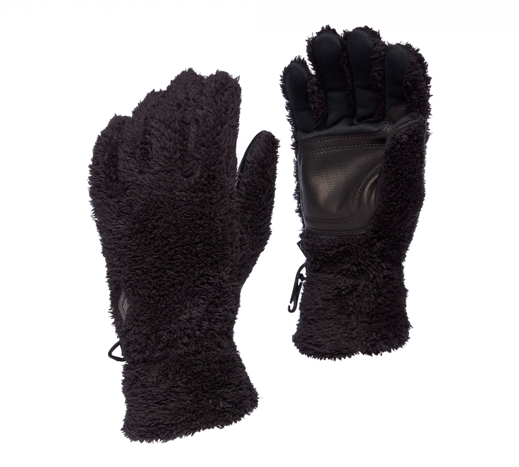 Black Diamond Warmer touchscreenfähiger Fleece Fingerhandschuh Black