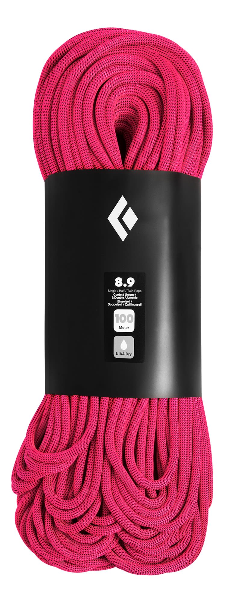 Black Diamond Leistungsstarkes ultraleichtes Kletterseil  50m Ultra Pink