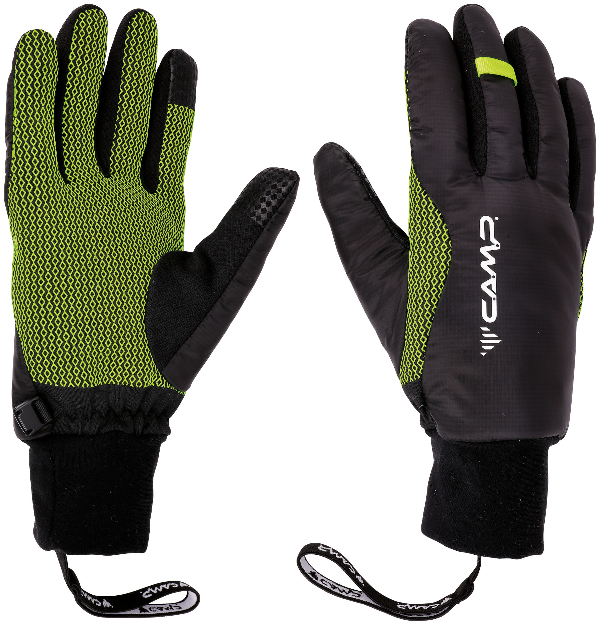 Camp Isolierter ultraleichter PrimaLoft® Handschuh Black - Lime
