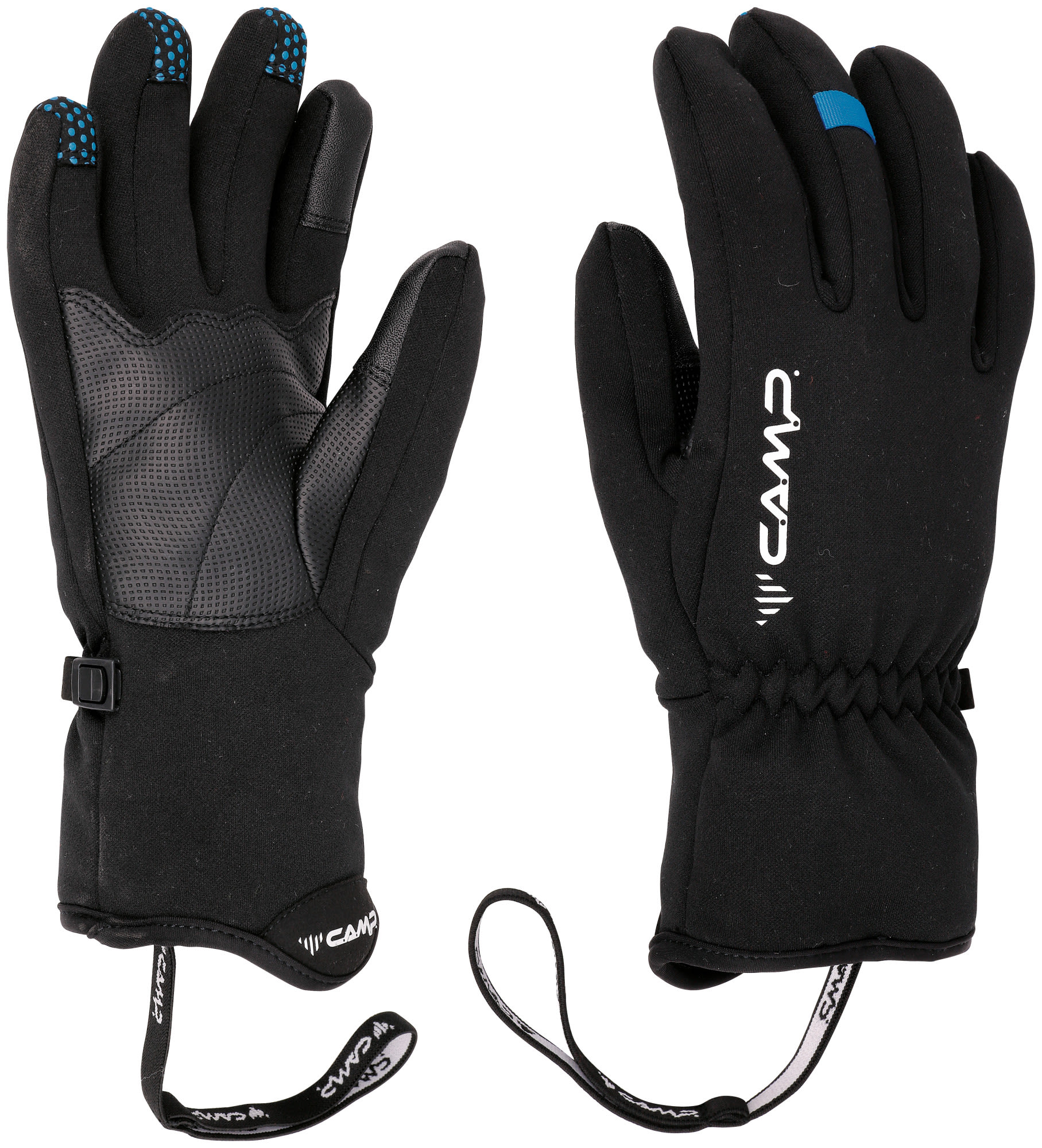 Camp Winddichter touchscreen kompatibler Fleece Handschuh Black