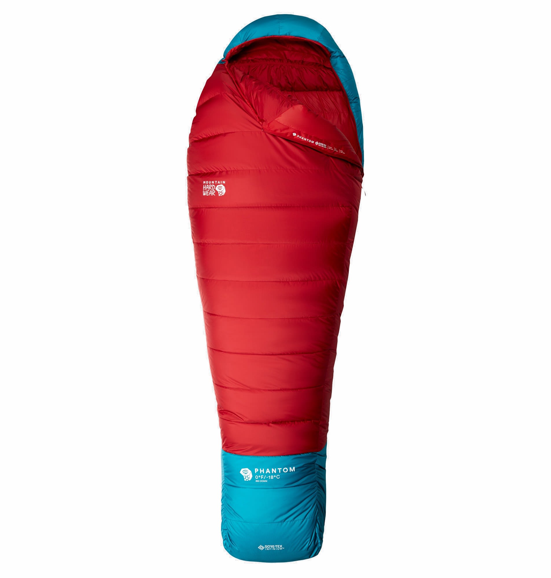 Mountain Hardwear Warmer winddichter GoreTex® Daunenschlafsack Alpine Red