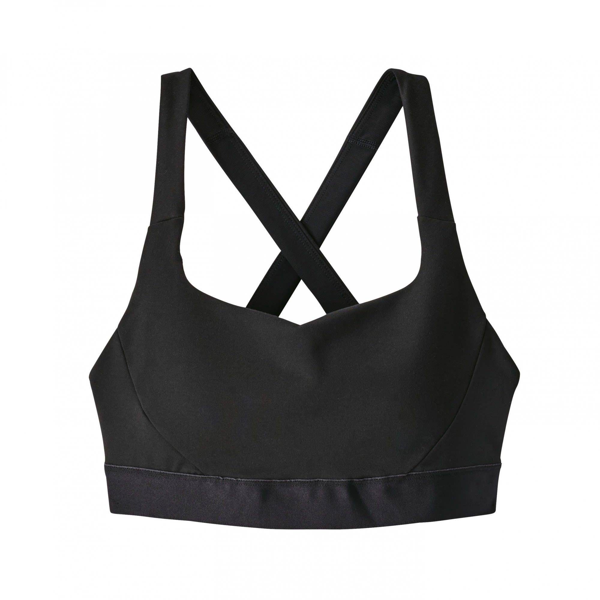 Patagonia Atmungsaktiver elastischer Damen Jersey SportBH Black