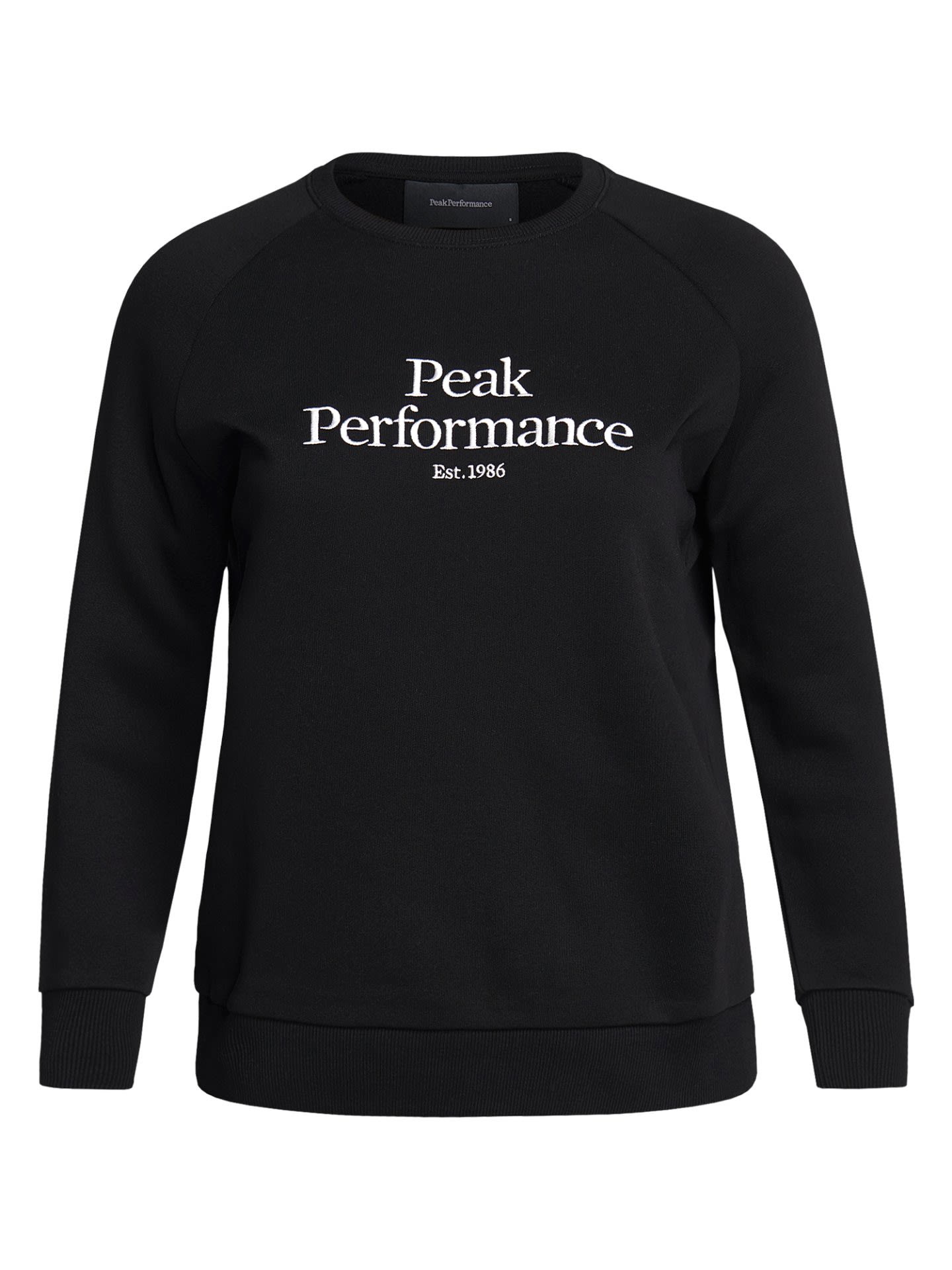 Peak Performance Klassisches langlebiges Damen Sweatshirt Black