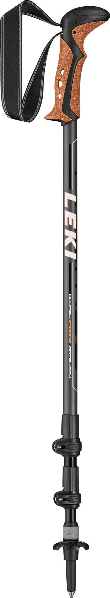 Leki Stabiler verstellbarer Aluminium Trekkingstock Grey - Black - White - Orange