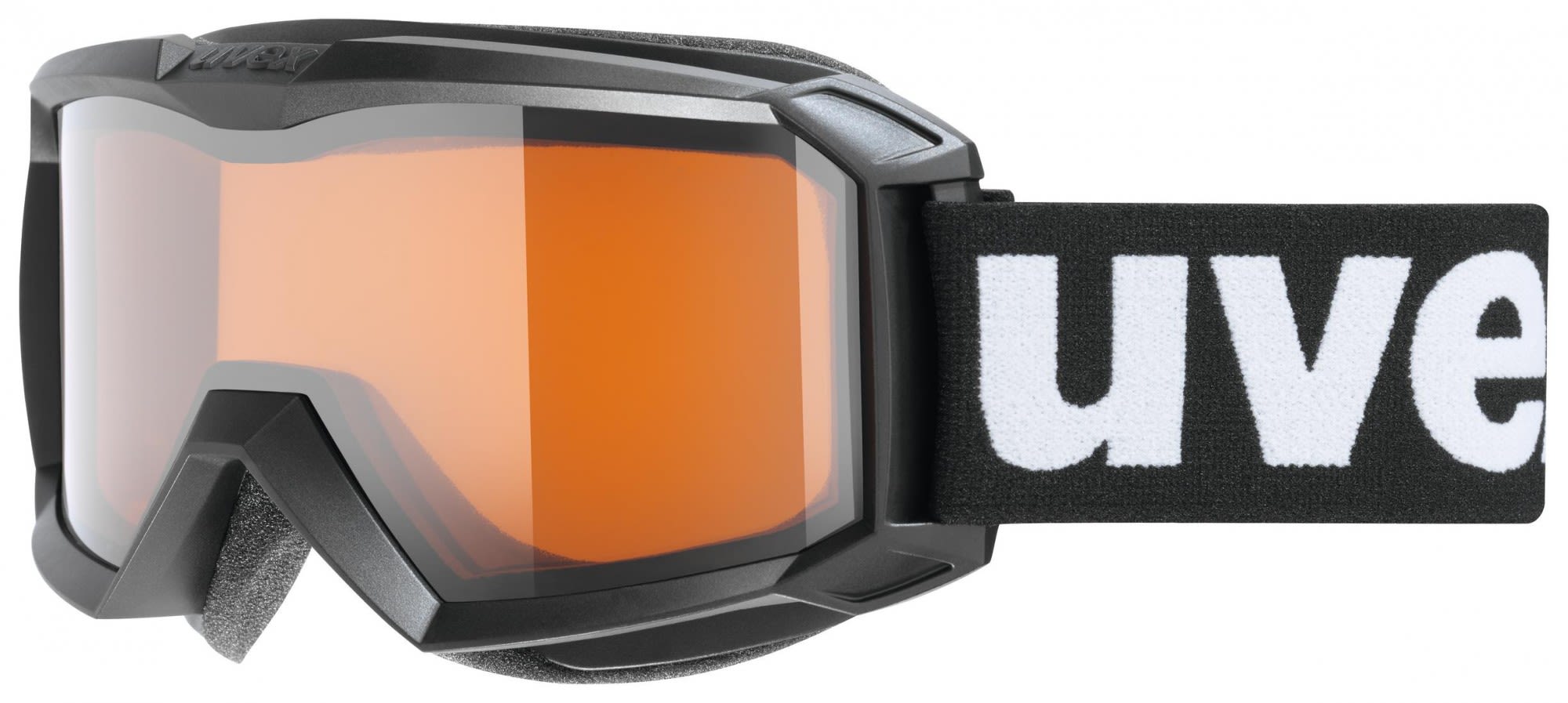 Uvex Beschlagfreie Kinder supravision® Skibrille Black - Double Lens Cylindric - Lasergold Lite S2