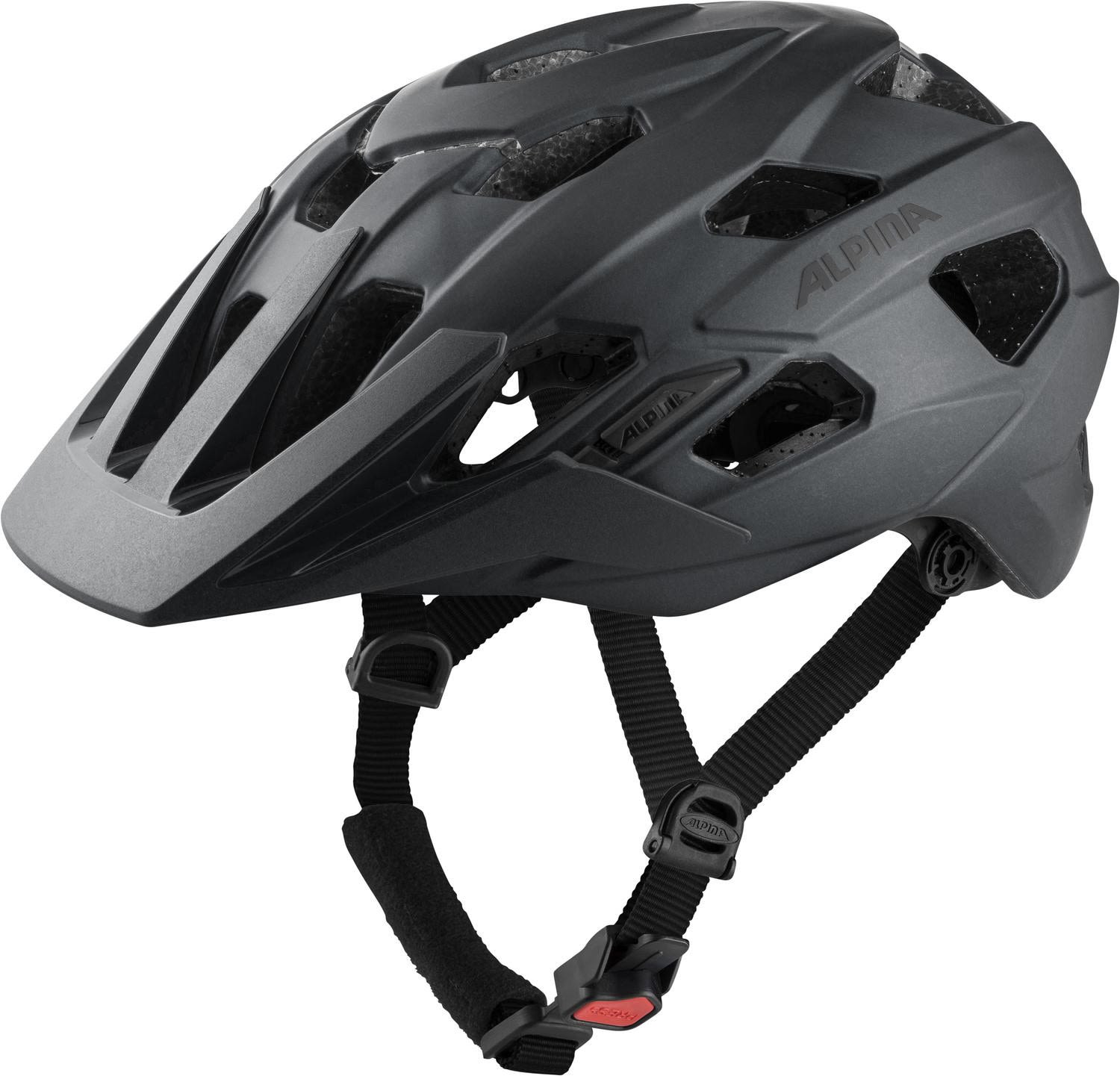 Alpina Robuster komfortabler Enduro Helm Black Matt