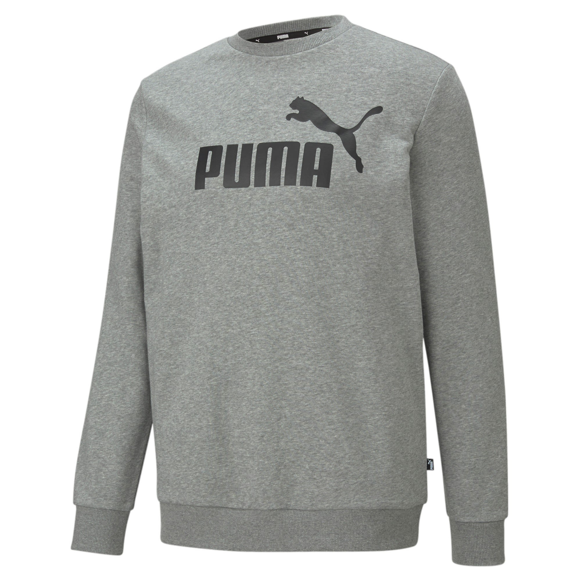 Puma Vielseitiges klassisches Herren Logo Sweatshirt Medium Gray Heather