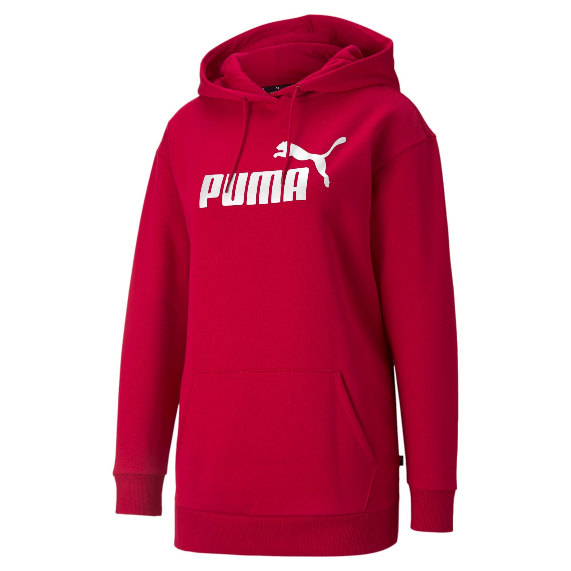 Puma Sportiver lässiger Damen Logo Kapuzenpullover Persian Red