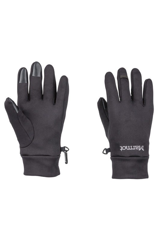 Marmot Warme touchscreenkompatible Polartec® Fleecehandschuhe Black