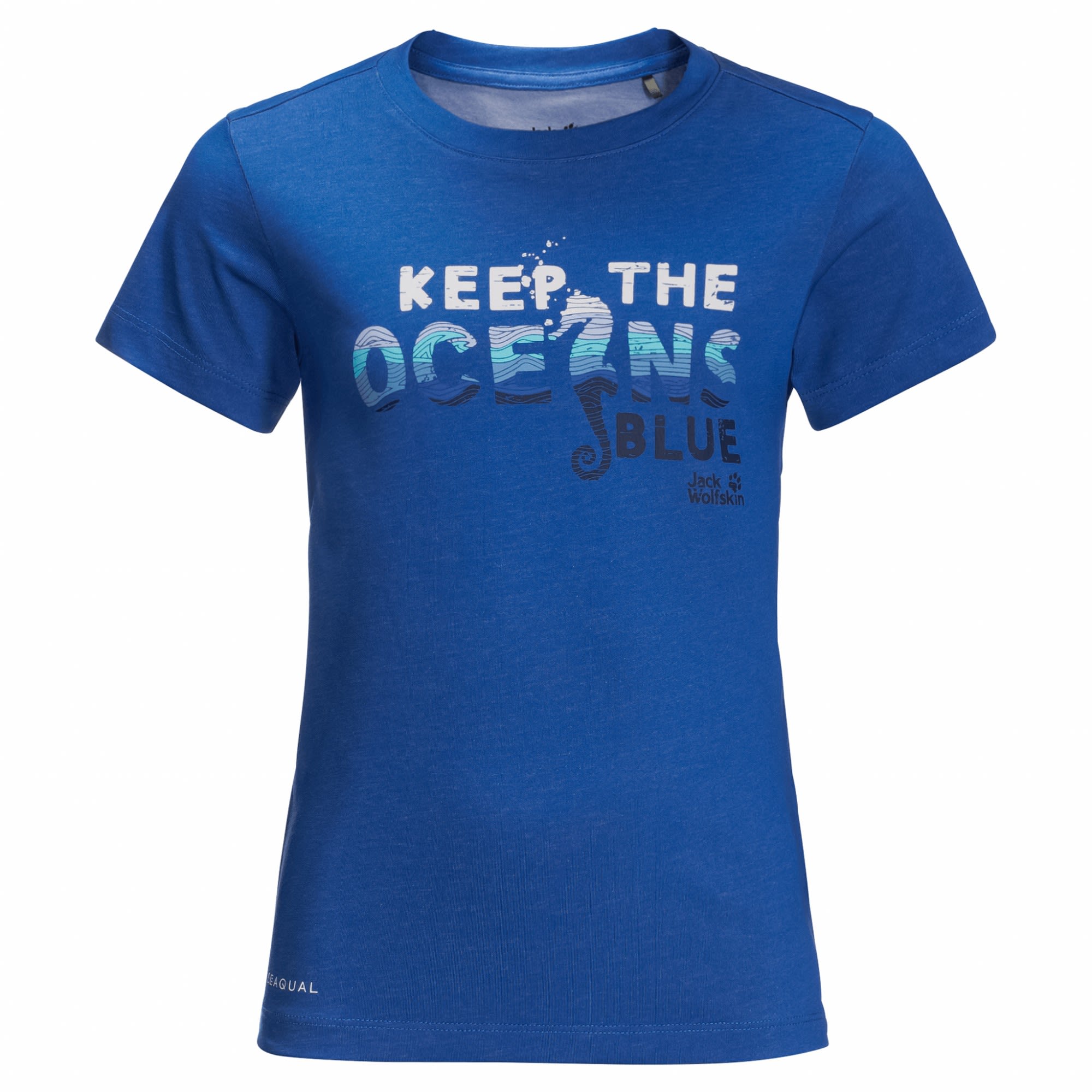 Jack Wolfskin Kids Ocean Wave T Blau | Größe 116 |  Kurzarm-Shirt