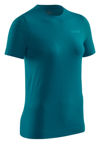 Cep W Run Ultralight Shirt Short Sleeve Blau | Größe XS | Damen T-Shirt