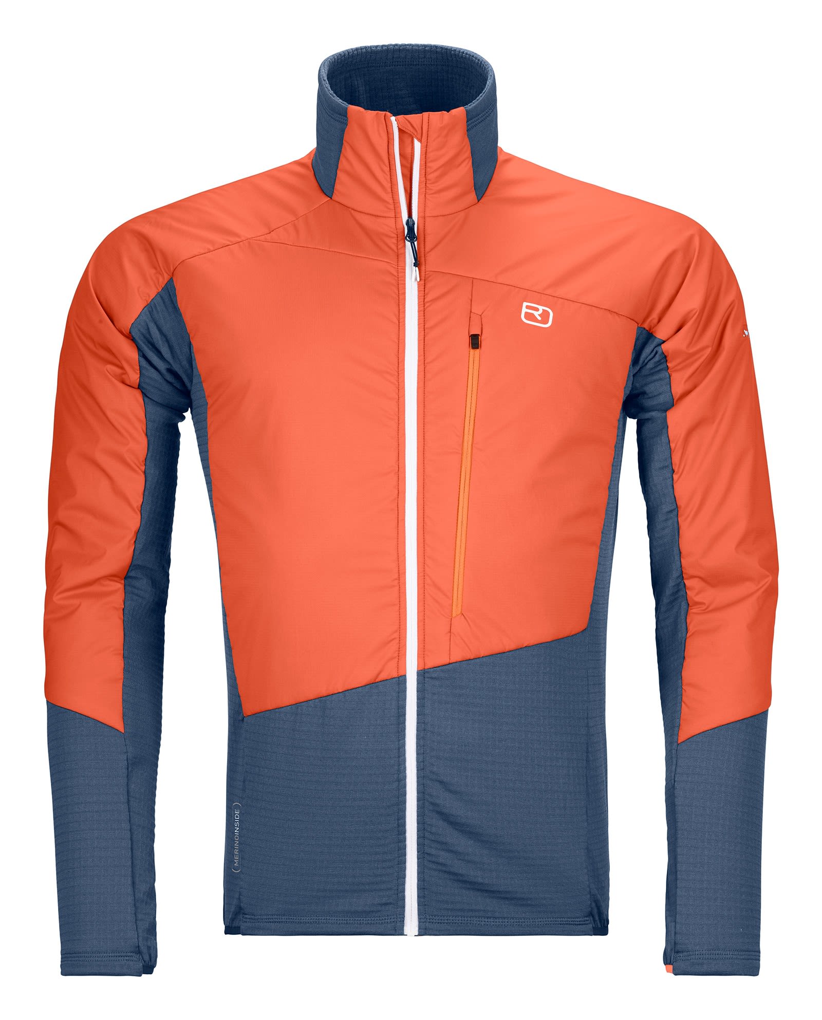 Ortovox M Westalpen Swisswool Hybrid Jacket Colorblock / Blau / Orange | Herren 