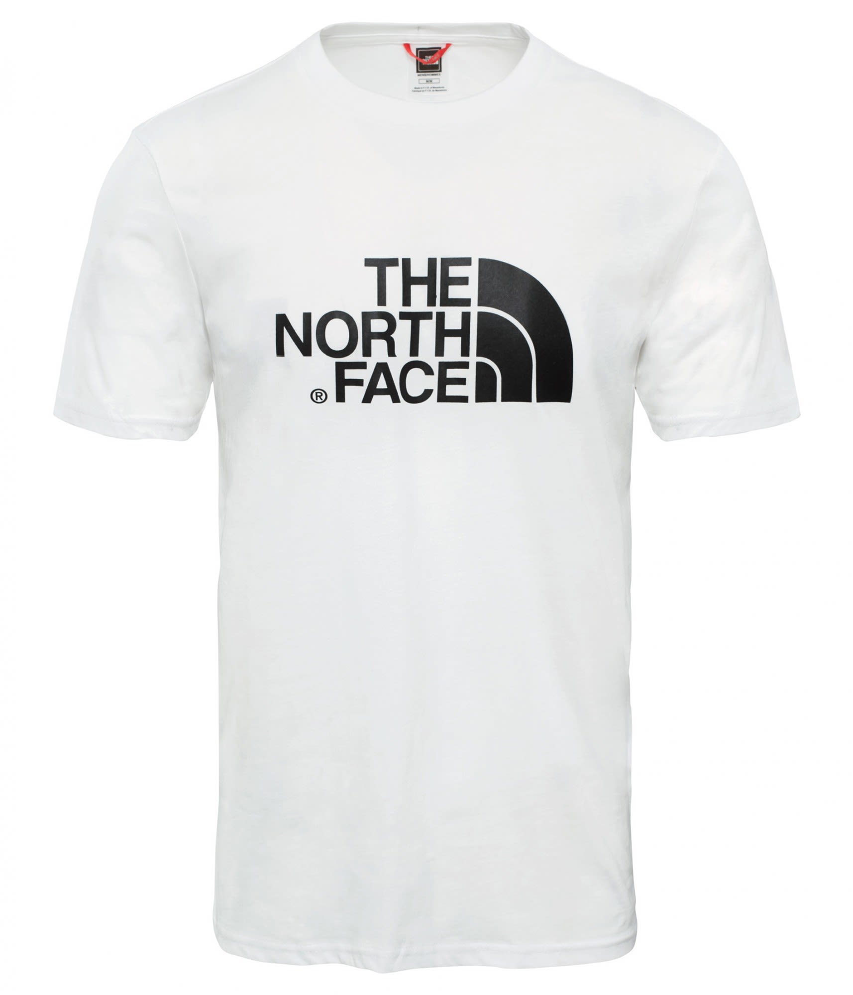 The North Face M S/s Easy Tee Weiß | Größe L | Herren Kurzarm-Shirt