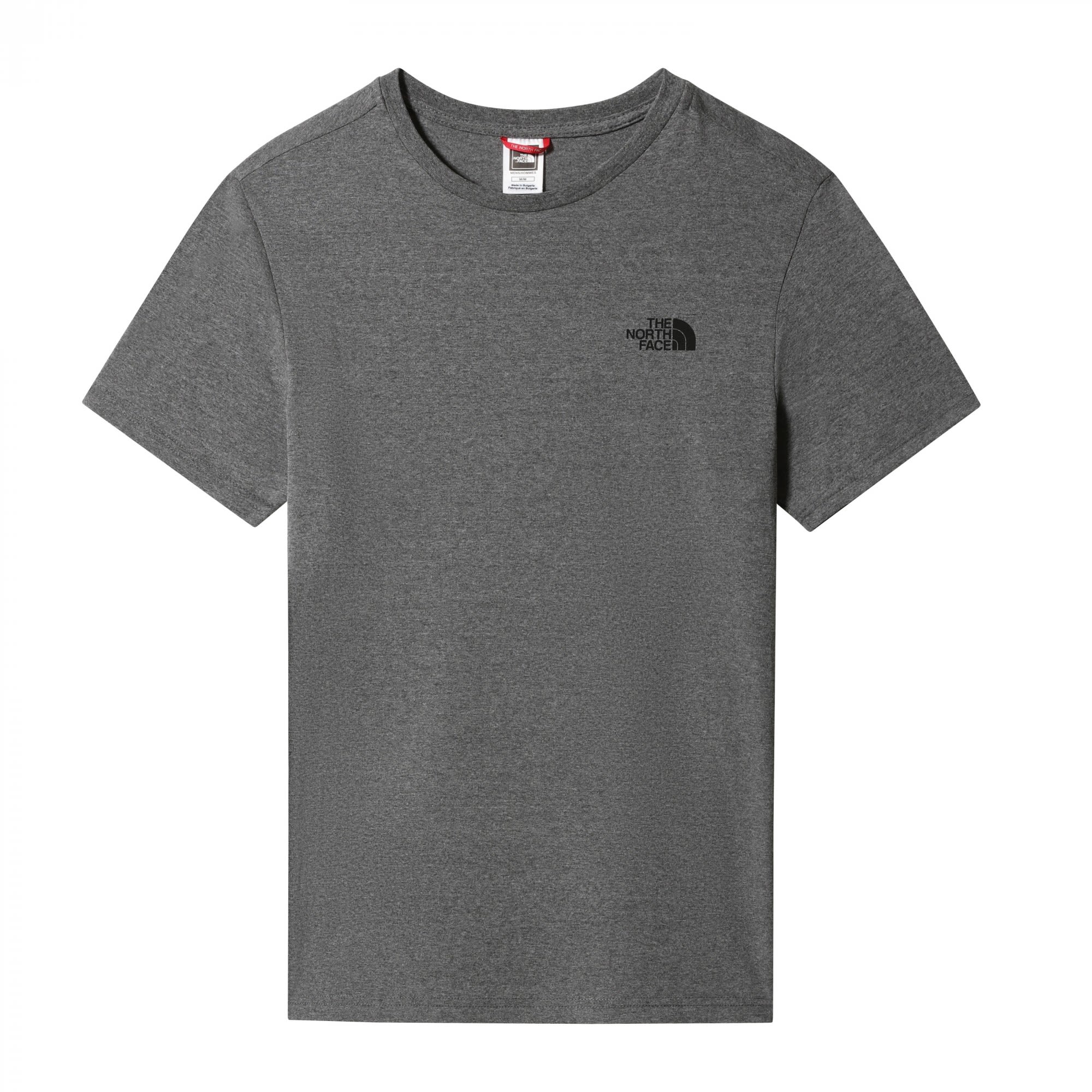 The North Face M S/s Simple Dome Tee Grau | Größe XL | Herren Kurzarm-Shirt