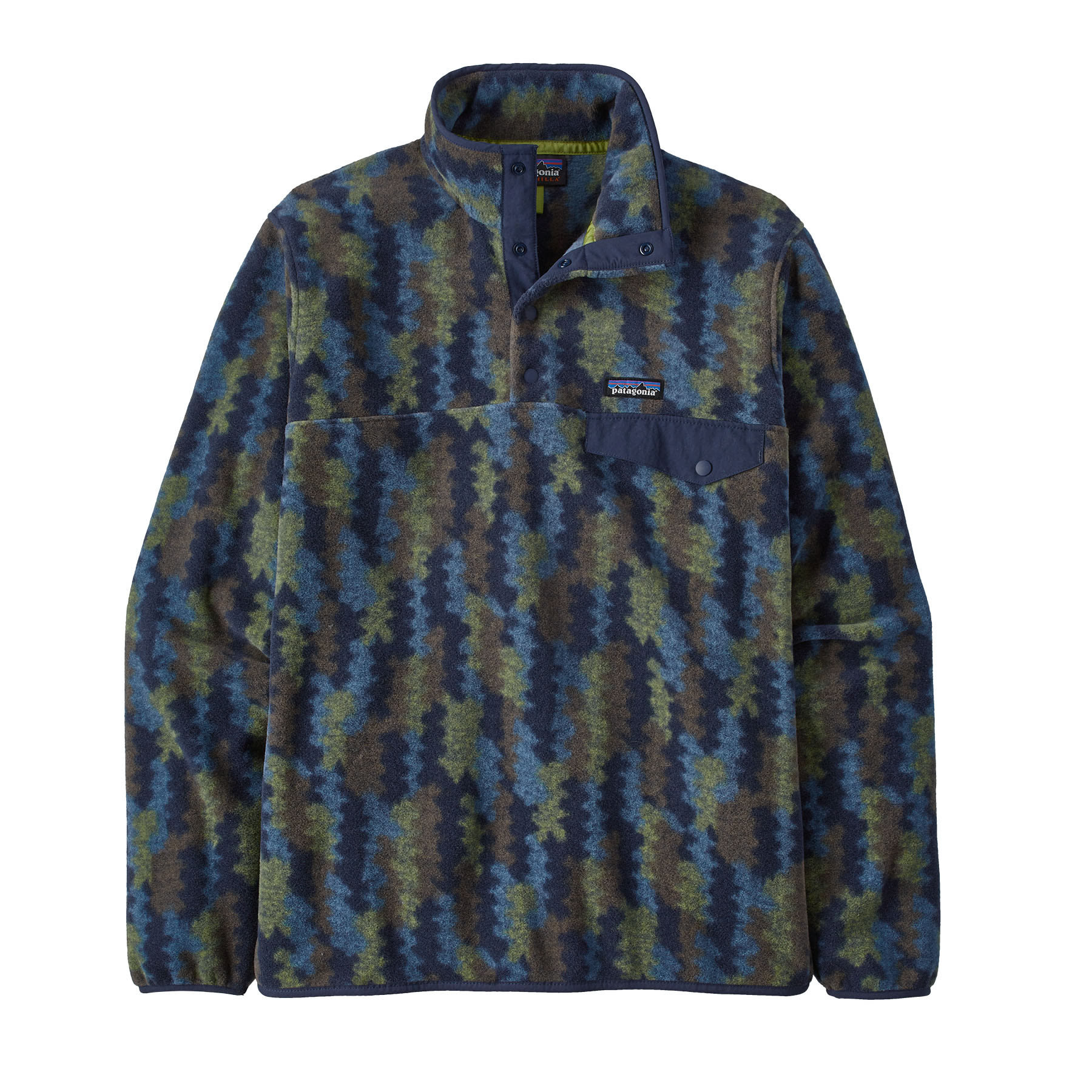 Patagonia M Lightweight Synchilla Snap T-pullover Blau | Größe XS | Herren Fle