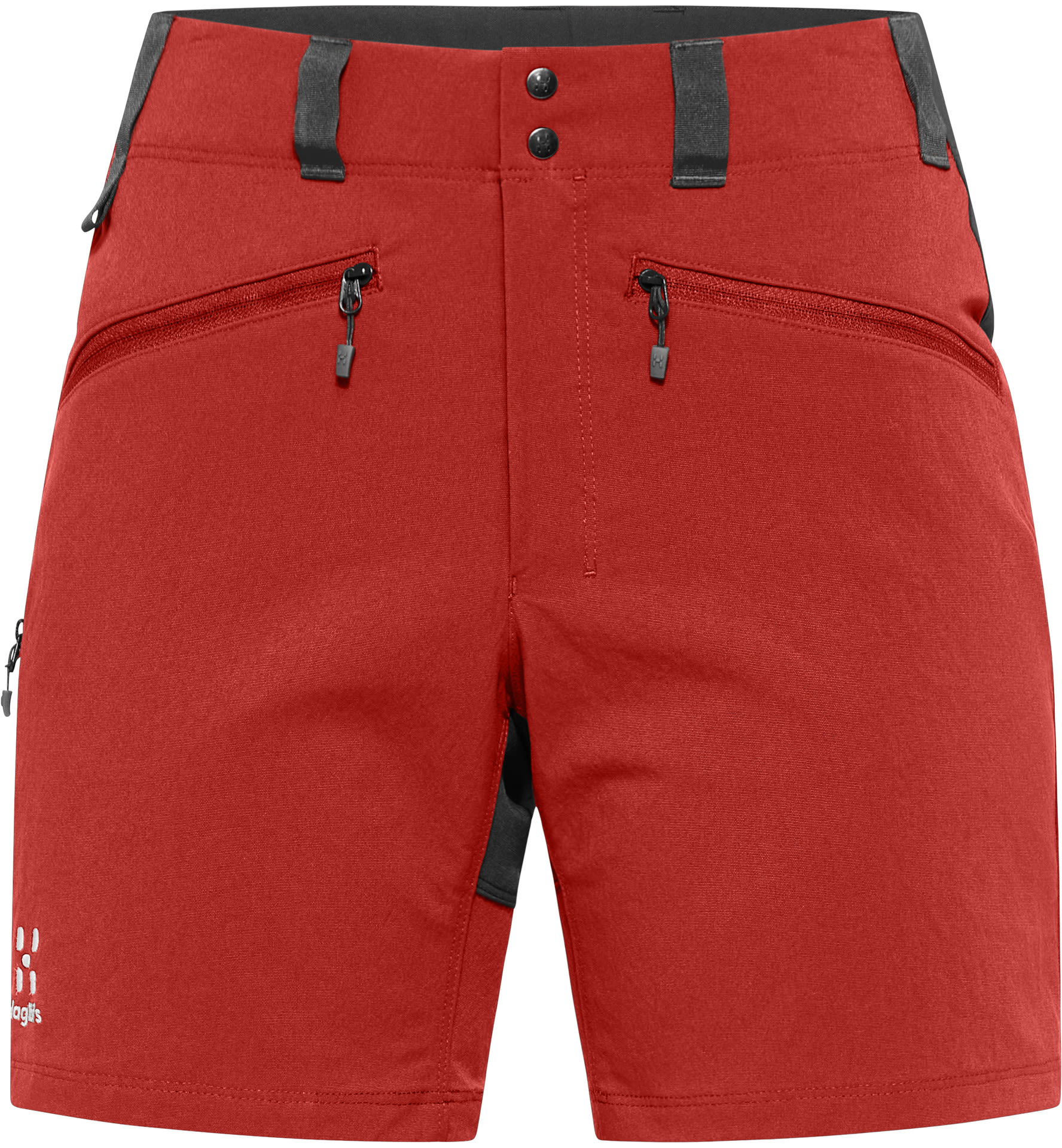 Haglöfs W Mid Standard Shorts Colorblock / Rot | Größe 40 | Damen