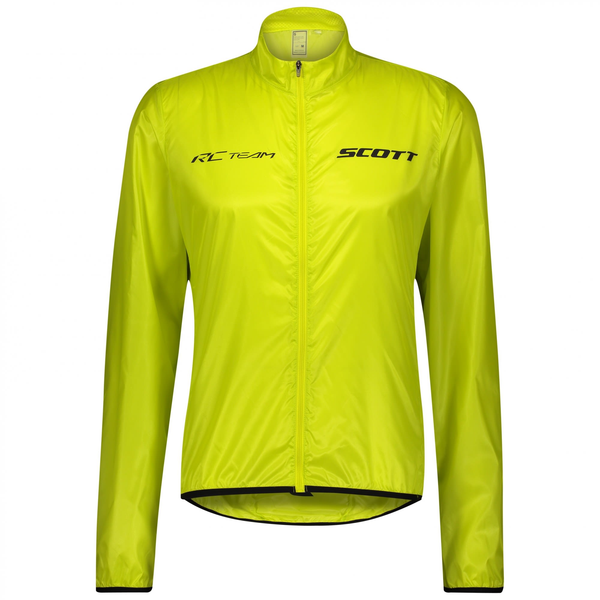 SCOTT Cyklistická větruodolná bunda - RC TEAM WB - žlutá S