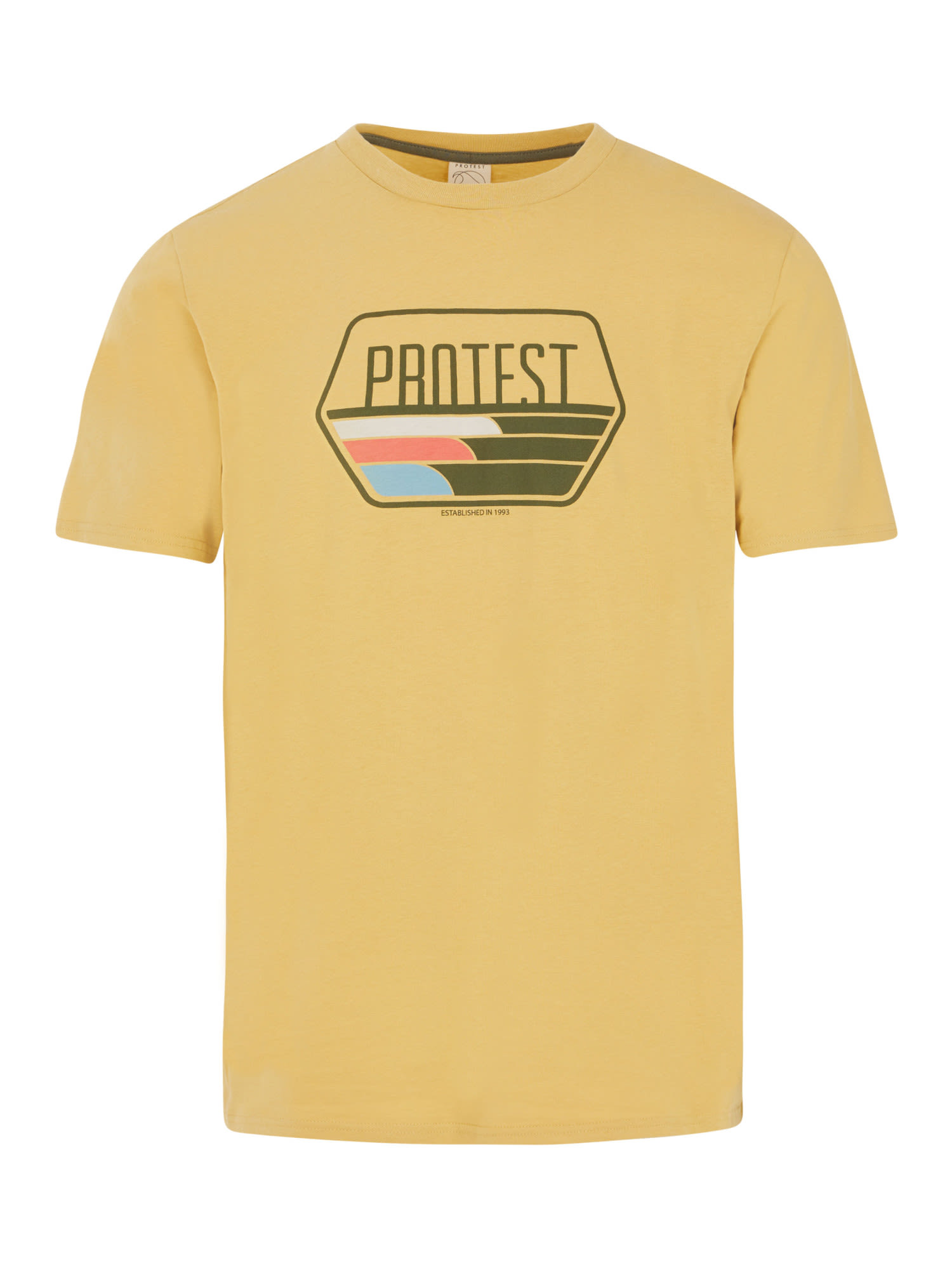 Protest M Prtstan T-shirt Gelb | Herren Kurzarm-Shirt
