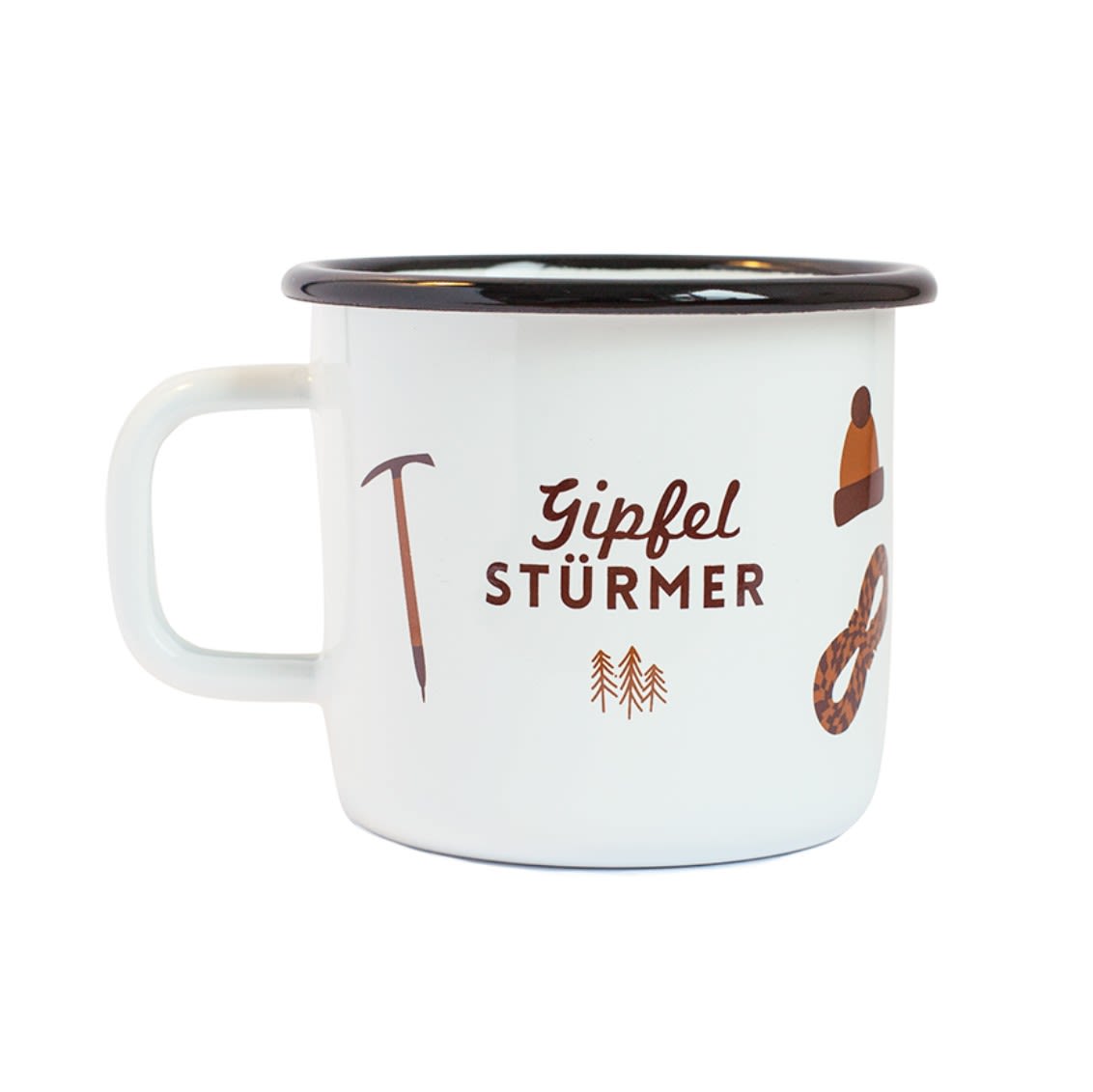 Roadtyping Emaille Tasse
