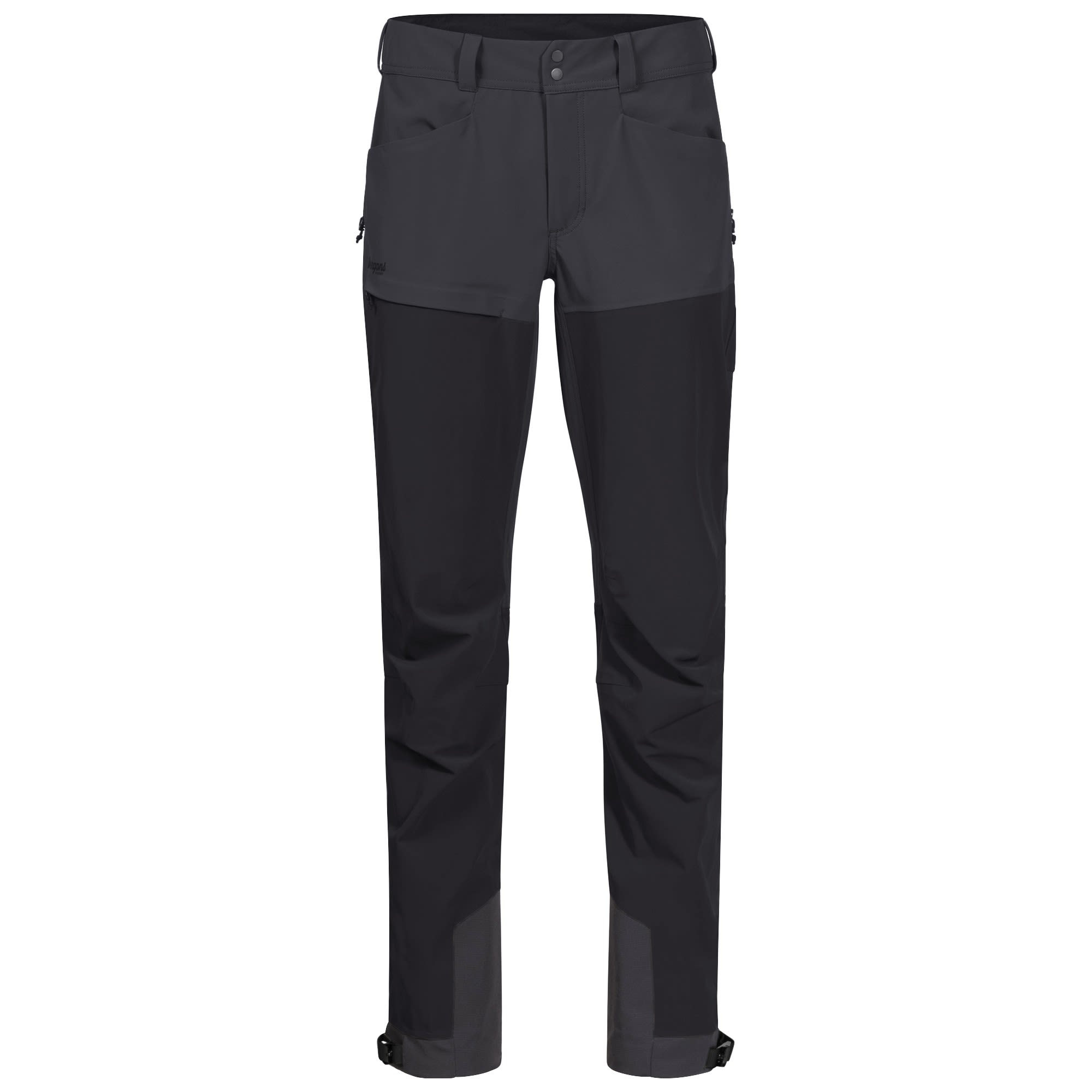 Bergans Bekkely Hybrid W Pants Grau / Schwarz | Größe XL | Damen Softshellhose