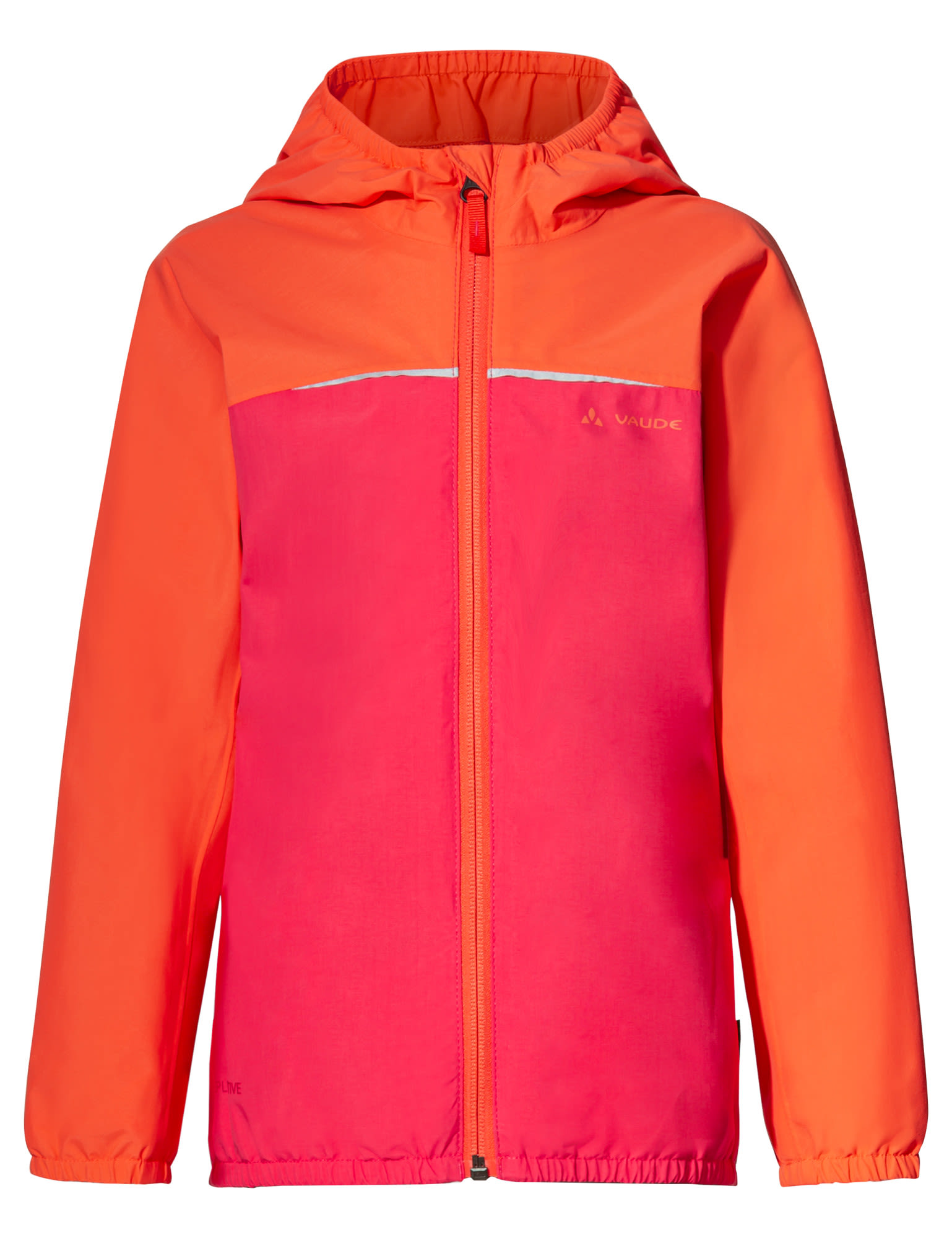 Vaude Kids Turaco Jacket Ii Colorblock / Orange / Pink | Größe 158 - 164 | Kin