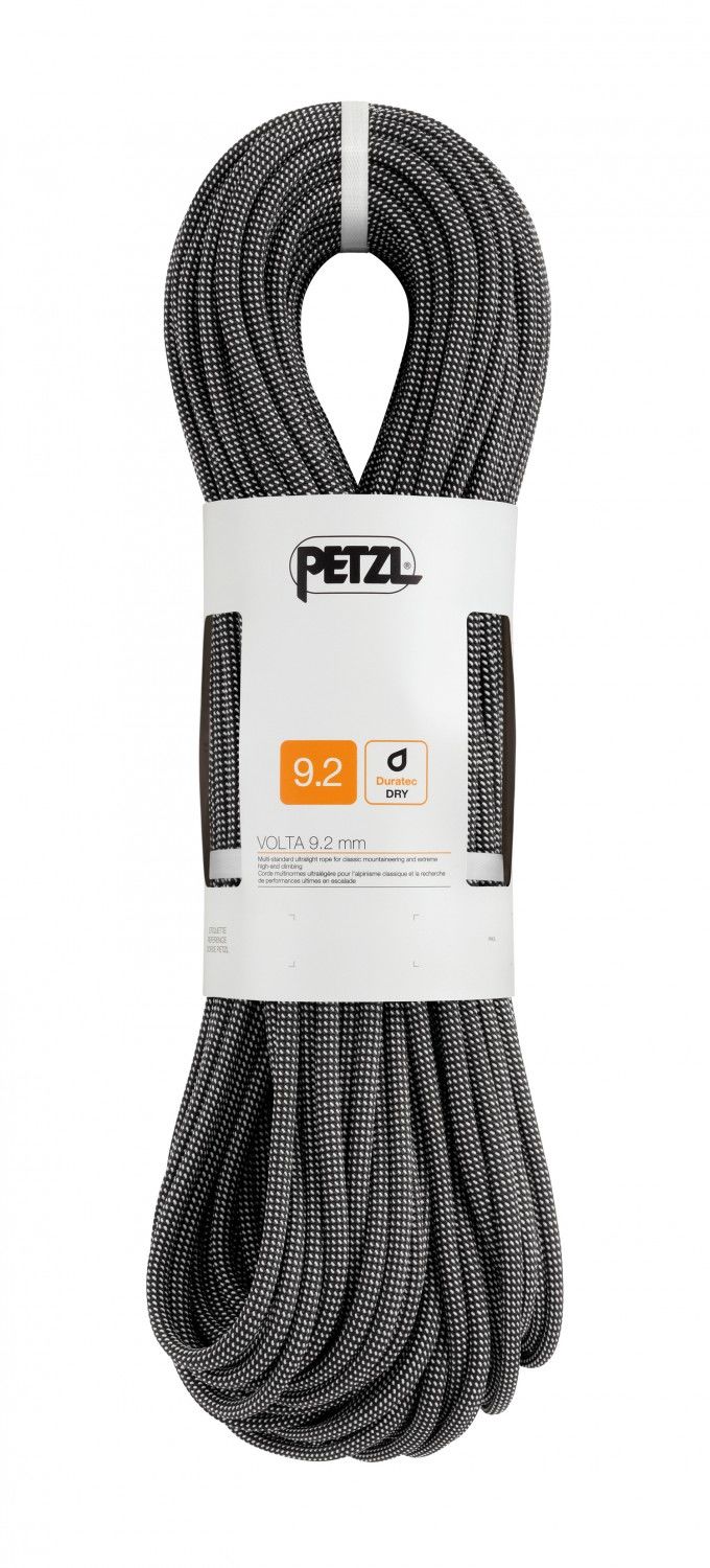 Petzl Volta 9.2mm 60m Schwarz | Größe 60 m |  Kletterzubehör