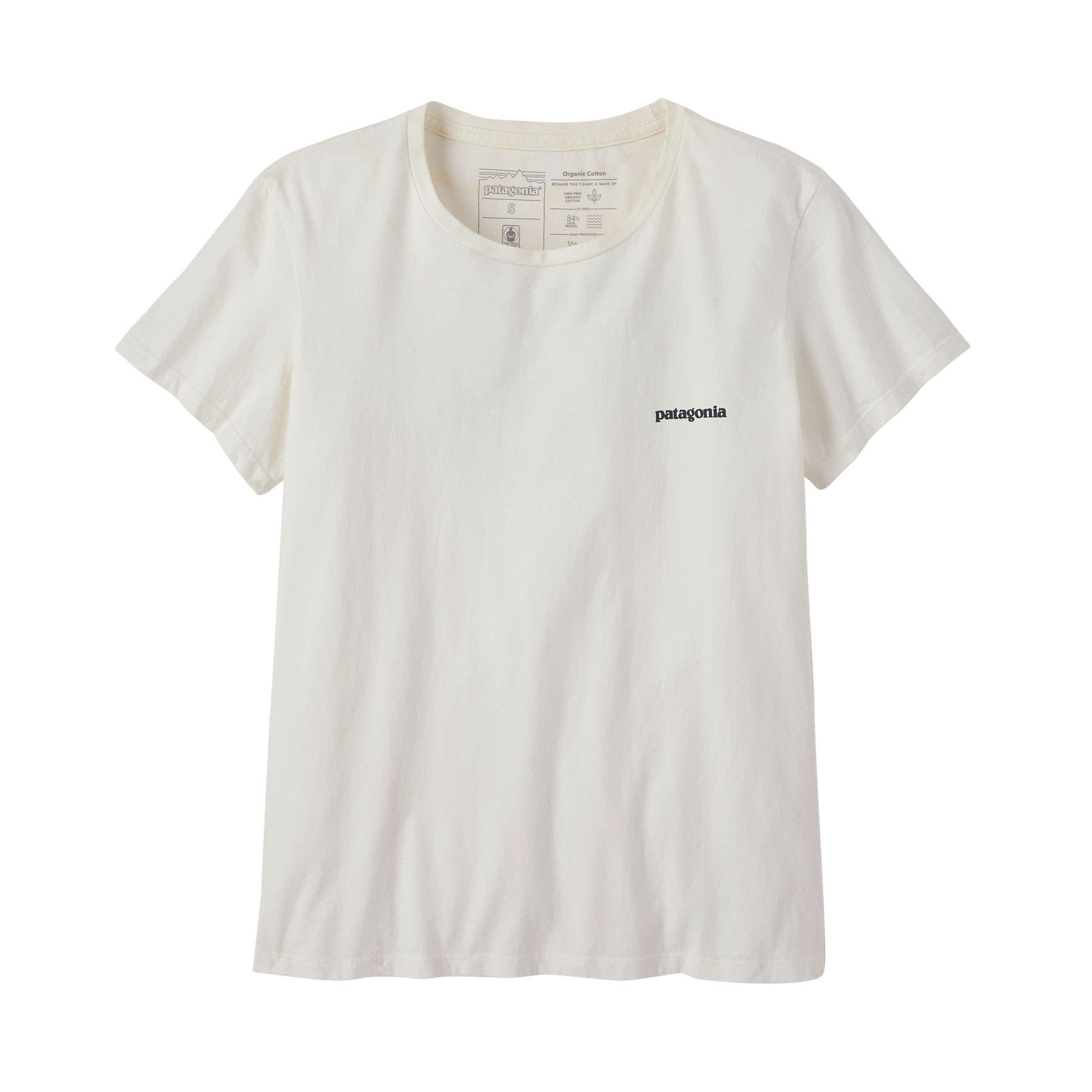Patagonia W P-6 Mission Organic T-shirt Weiß | Damen Kurzarm-Shirt