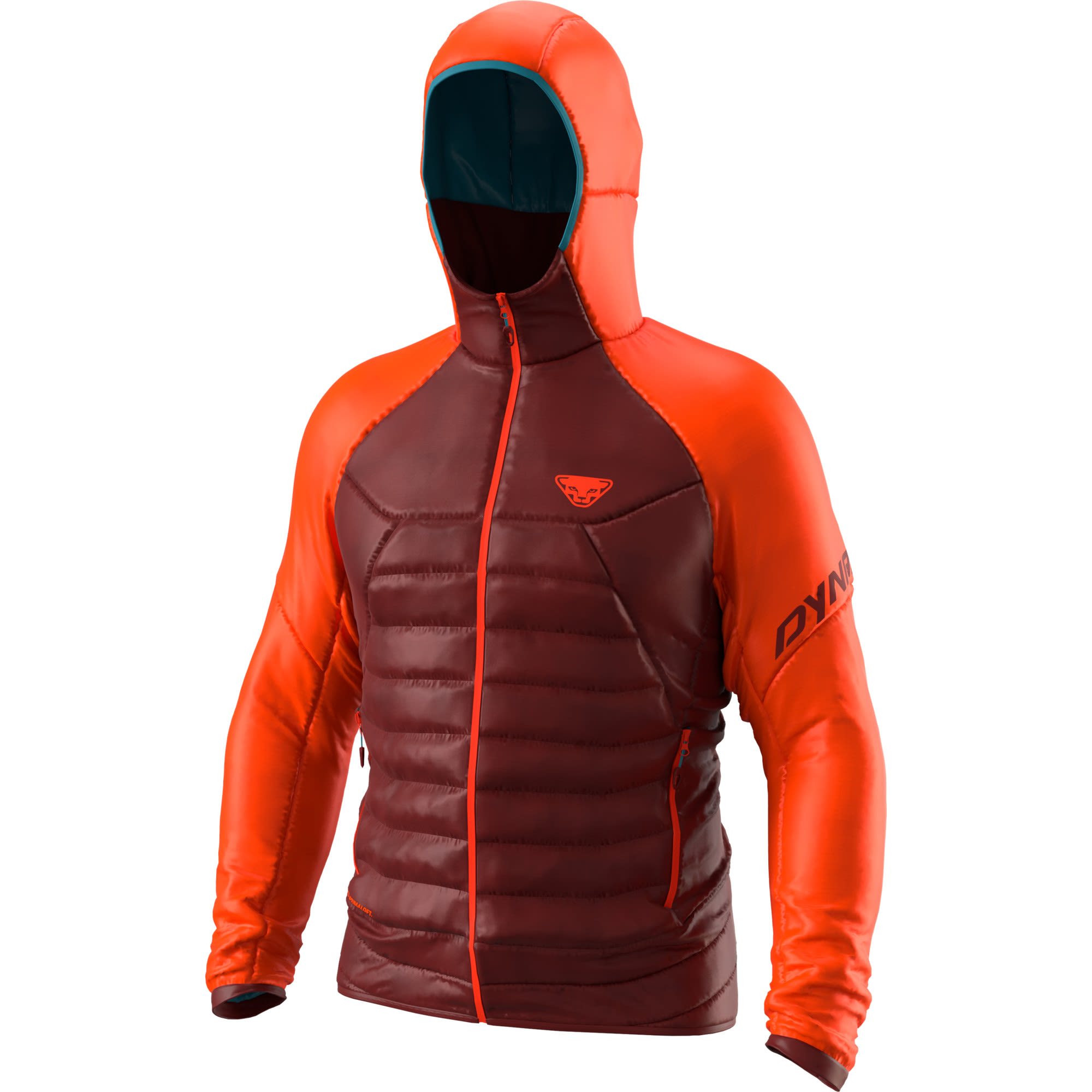Dynafit M Radical 3 Primaloft Hooded Jacket Colorblock / Orange / Rot | Größe 