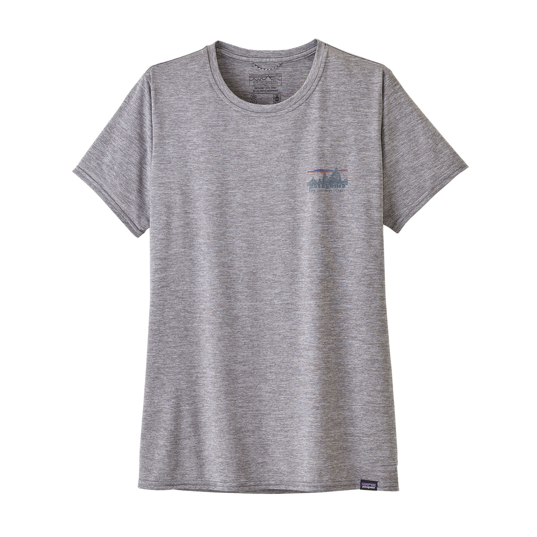 Patagonia W Cap Cool Daily Graphic Shirt Grau | Damen Kurzarm-Shirt