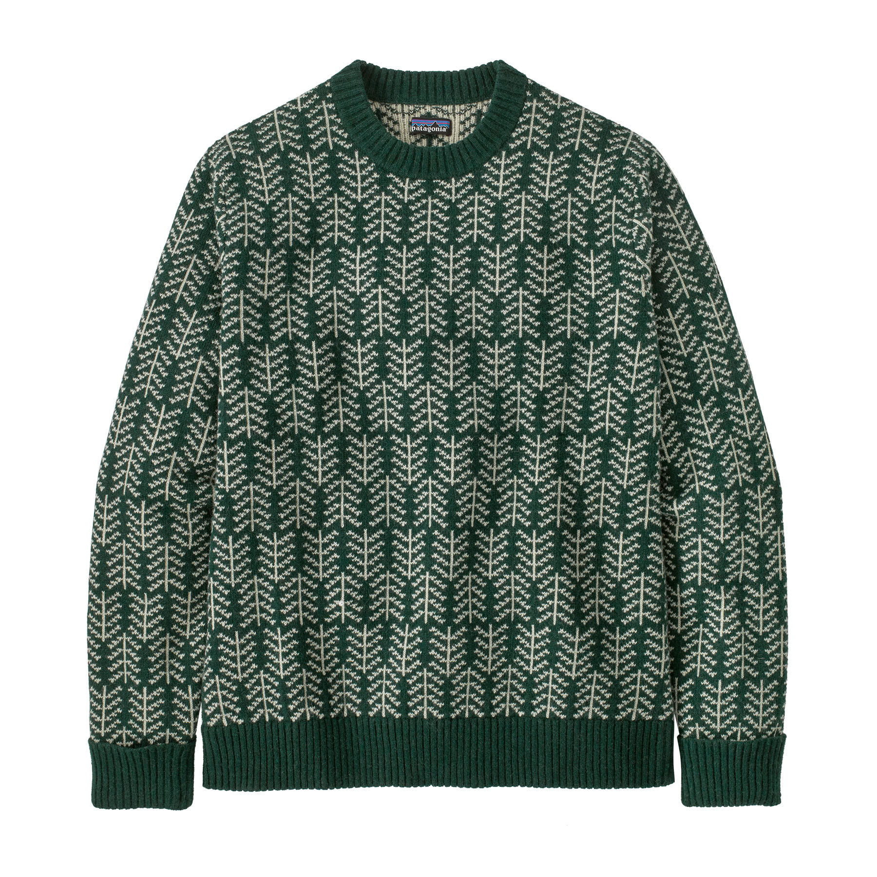 Patagonia M Recycled Wool Sweater Grün | Größe XXL | Herren Freizeitpullover