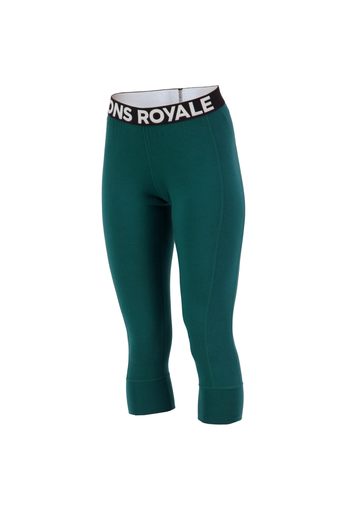 Mons Royale W Cascade 3/4 Legging Grün | Größe XS | Damen Lange Unterhose