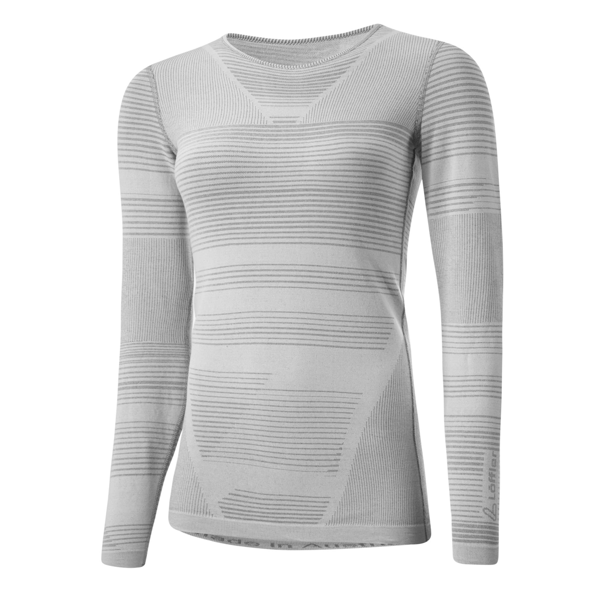 Löffler W Shirt L/s Transtex Retrx Grau | Größe 32/34 | Damen Langarm-Shirt