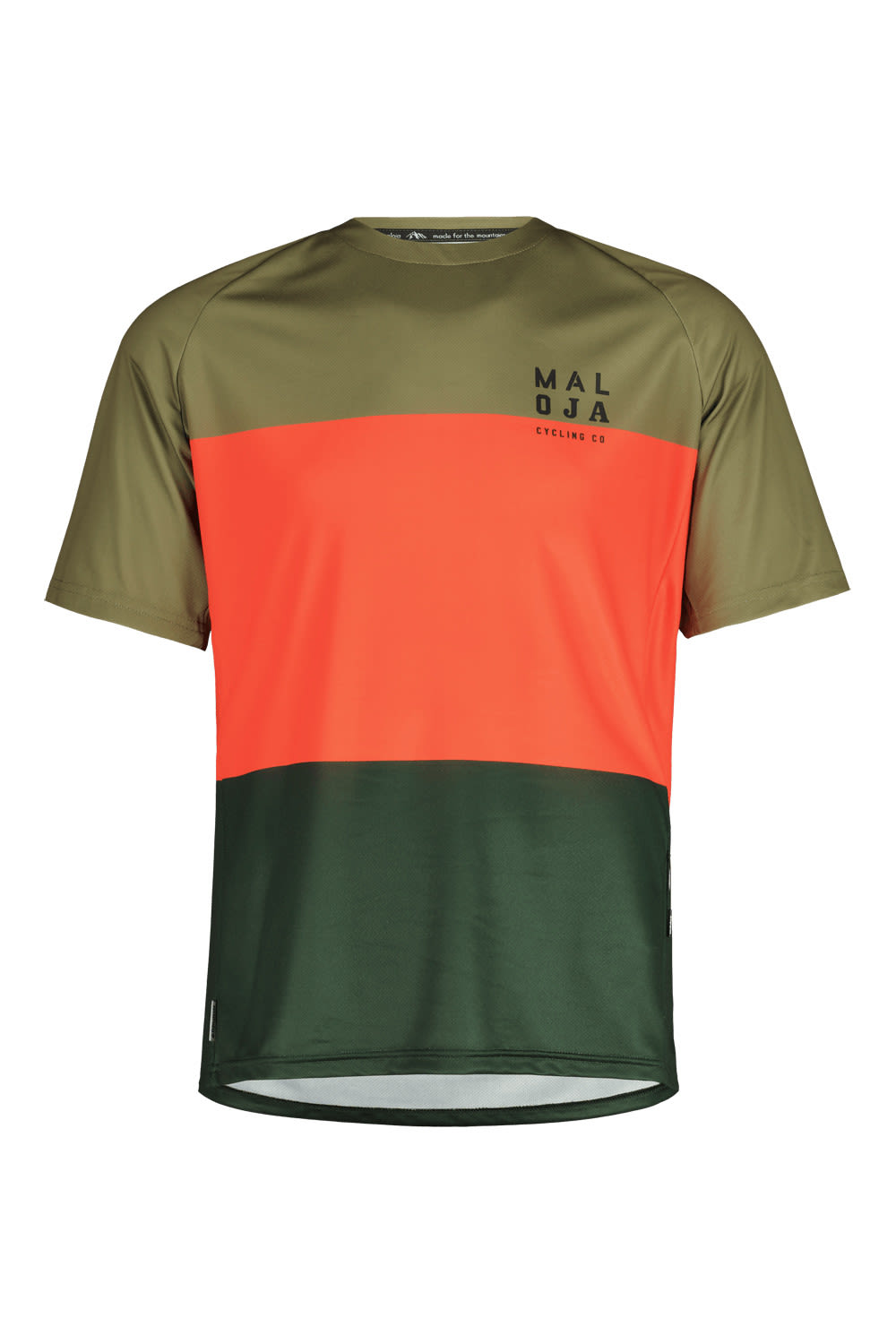 Maloja M Barettim. Multi T-shirt Colorblock / Grün | Herren Kurzarm-Radtrikot