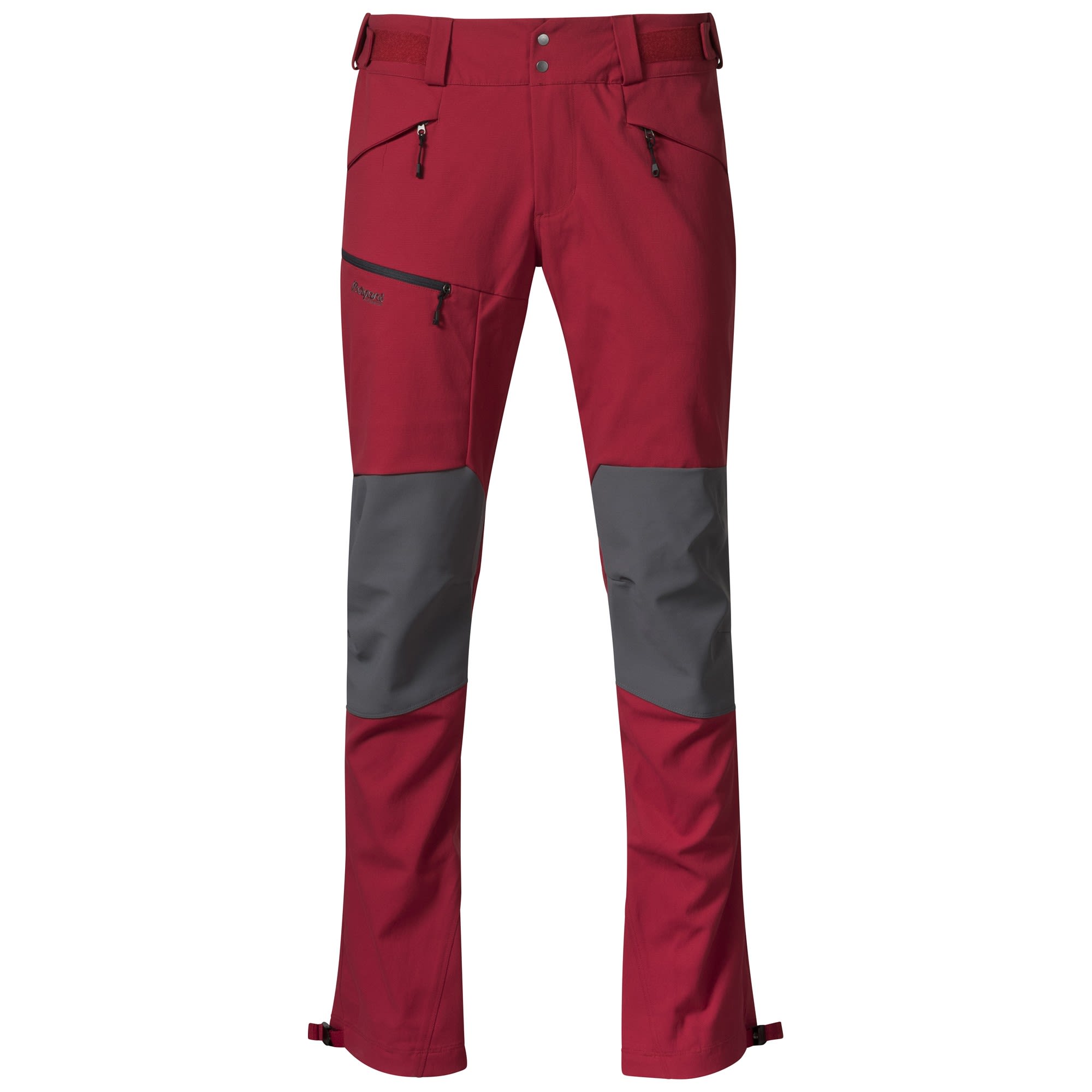 Bergans Fjorda Trekking Hybrid M Pants Rot | Größe XL | Herren Softshellhose