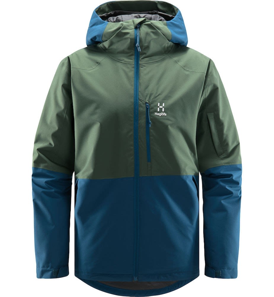 Haglöfs M Gondol Insulated Jacket Colorblock / Blau / Grün | Herren Ski- & Sno