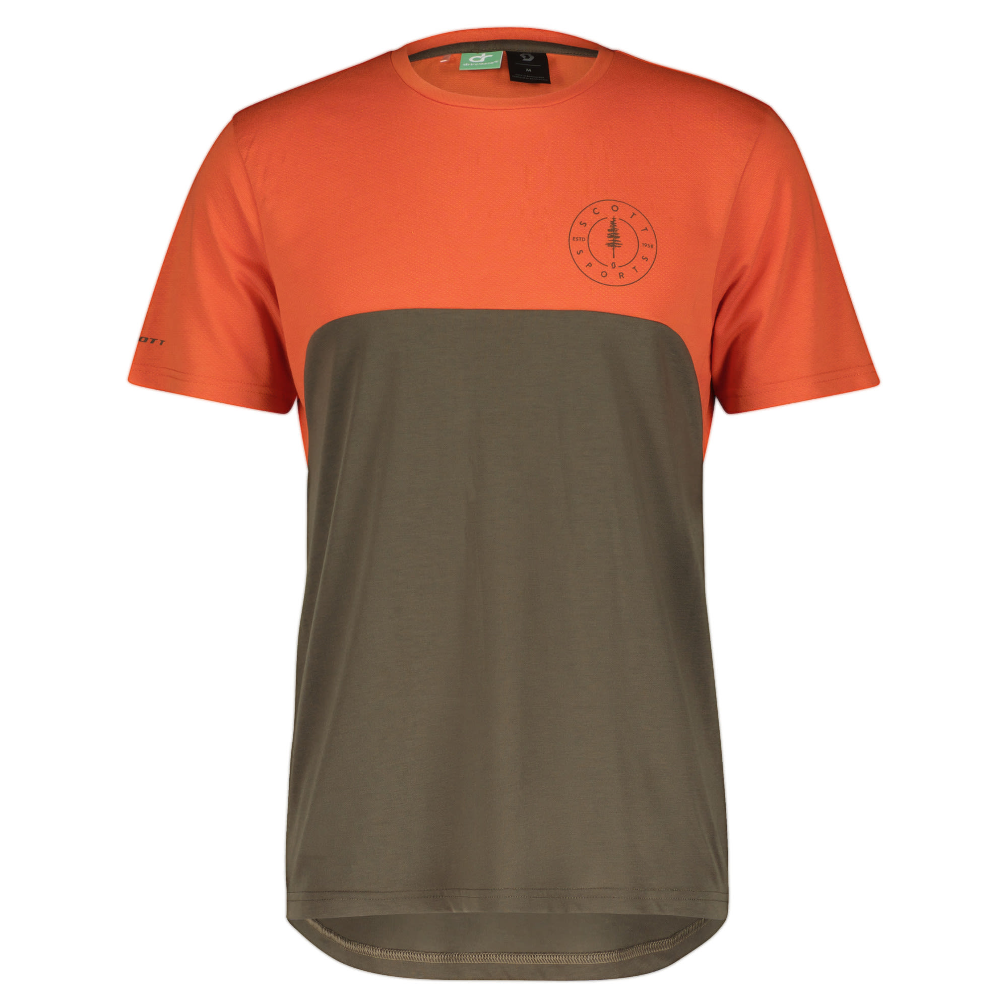 Scott M Trail Flow Dri S/sl Shirt Colorblock / Braun / Orange | Herren Kurzarm-R
