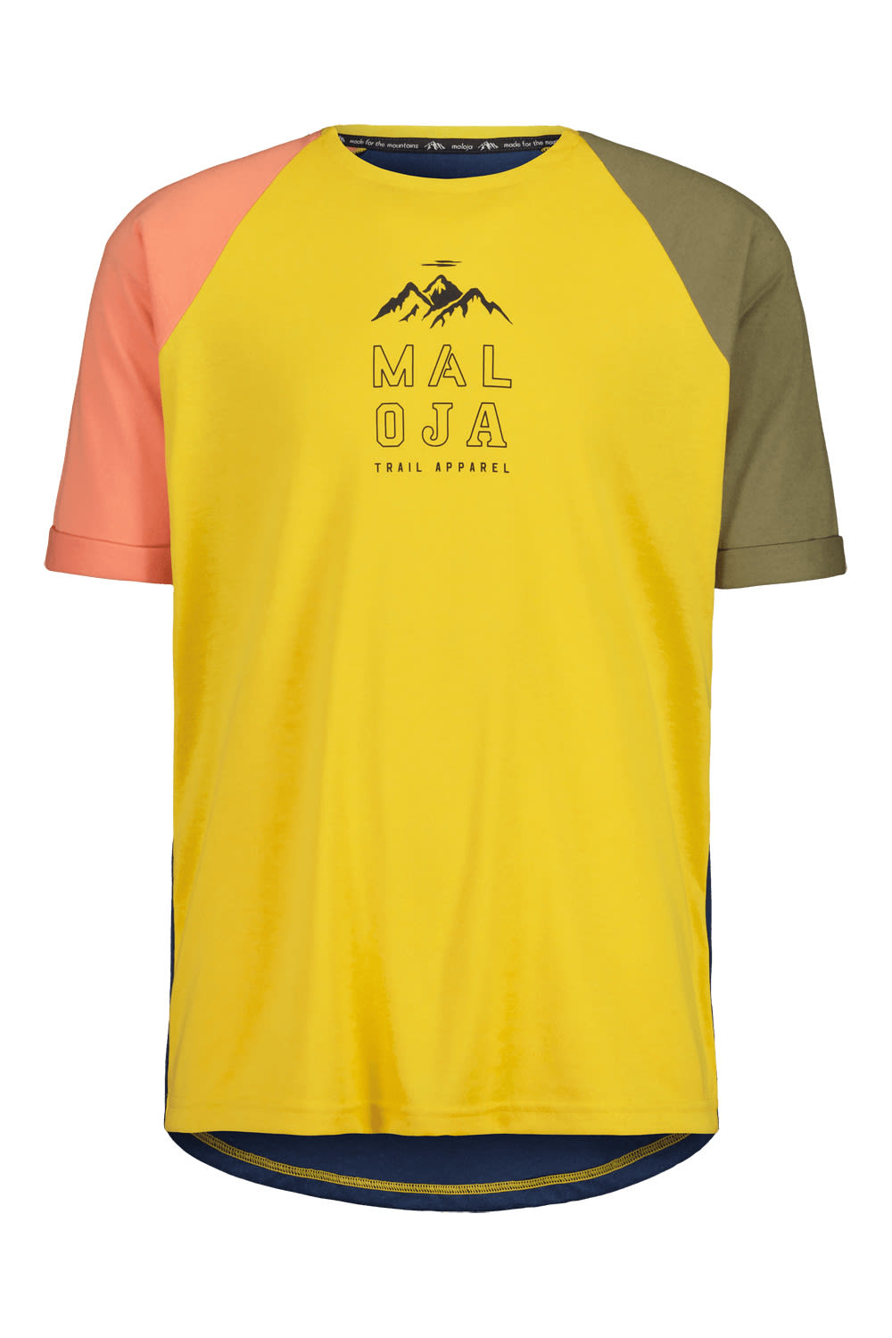 Maloja M Anderterm. T-shirt Colorblock / Gelb | Herren Kurzarm-Radtrikot