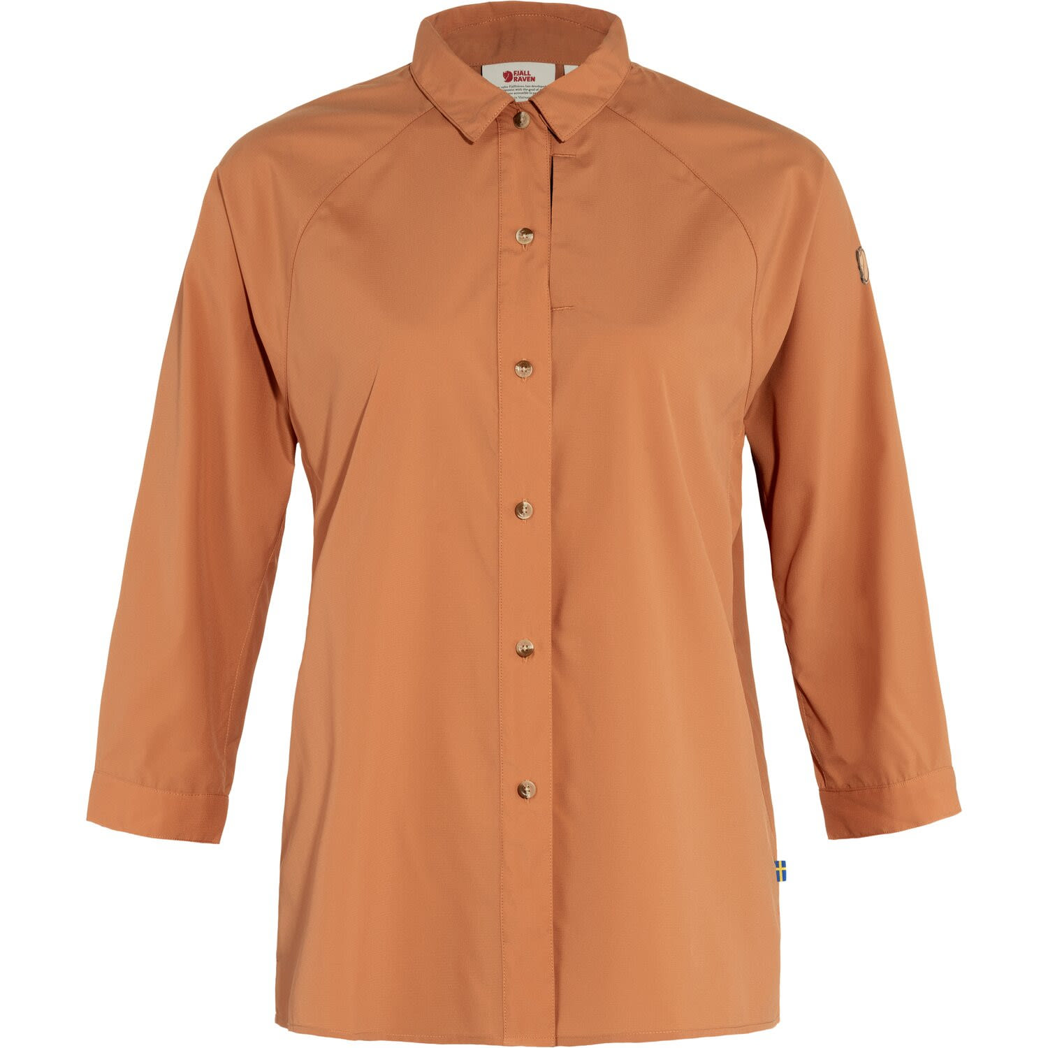 Fjällräven W Abisko Hike Shirt Orange | Größe XL | Damen Langarm-Blusen