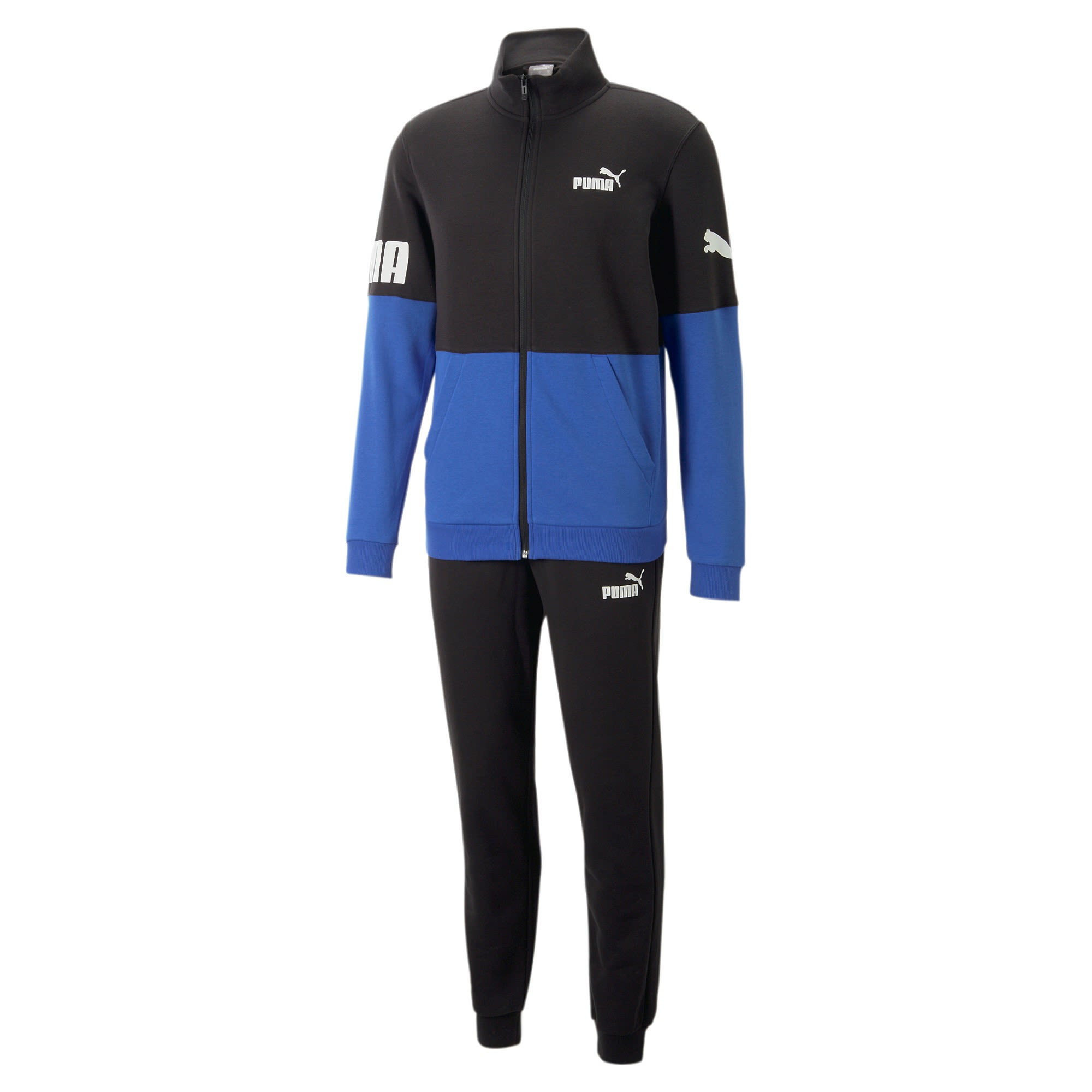 Puma M Puma Power Sweat Suit Tr Cl Colorblock / Blau / Schwarz | Herren Hose