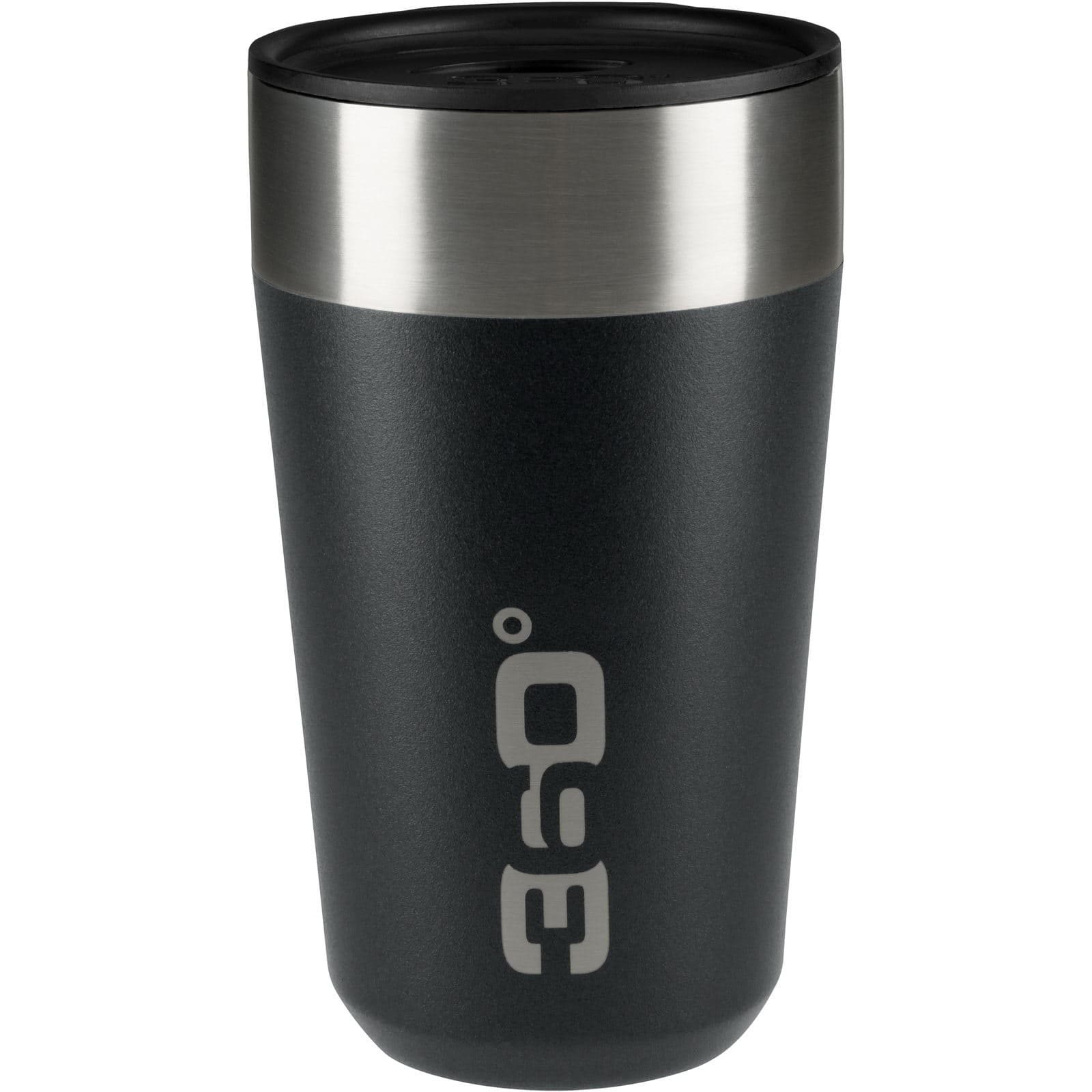 360 Degrees Vacuum Insulated Stainless Travel Mug Large Schwarz | Größe 475 ml
