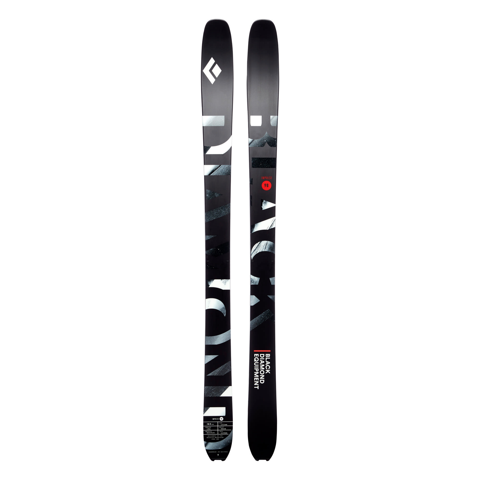 Black Diamond Impulse 98 Ski Schwarz | Größe 175 cm |  Tourenski
