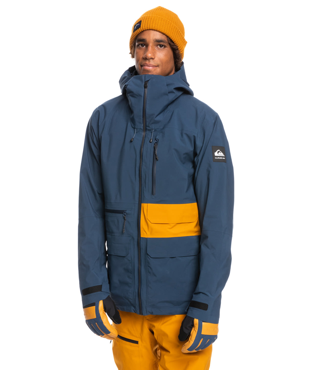 Quiksilver M Black Alder Stretch Gtx® Jacket Blau | Größe XL | Herren Ski- & 