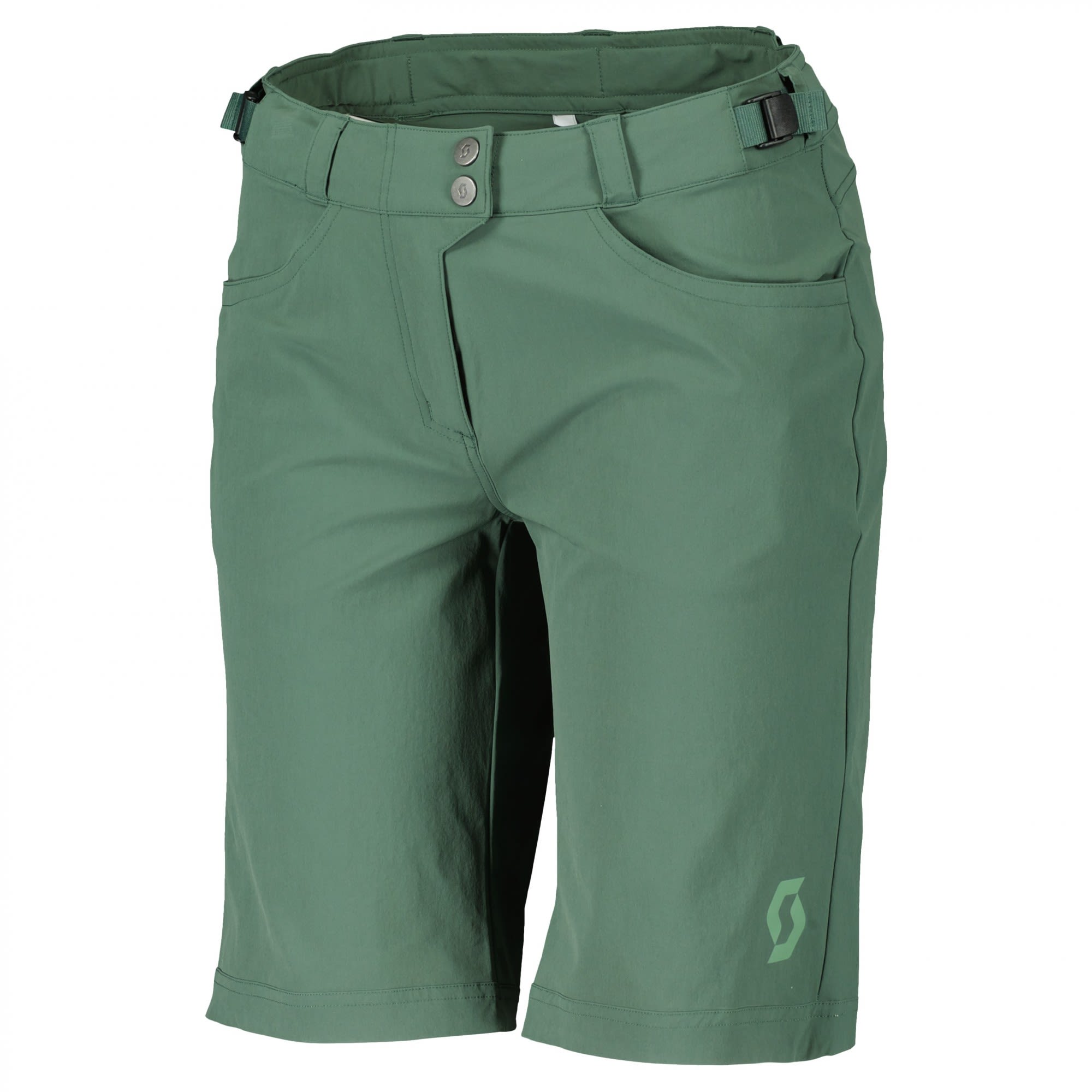 Scott W Trail Flow W/pad Shorts Grün | Größe XS | Damen Fahrrad Shorts