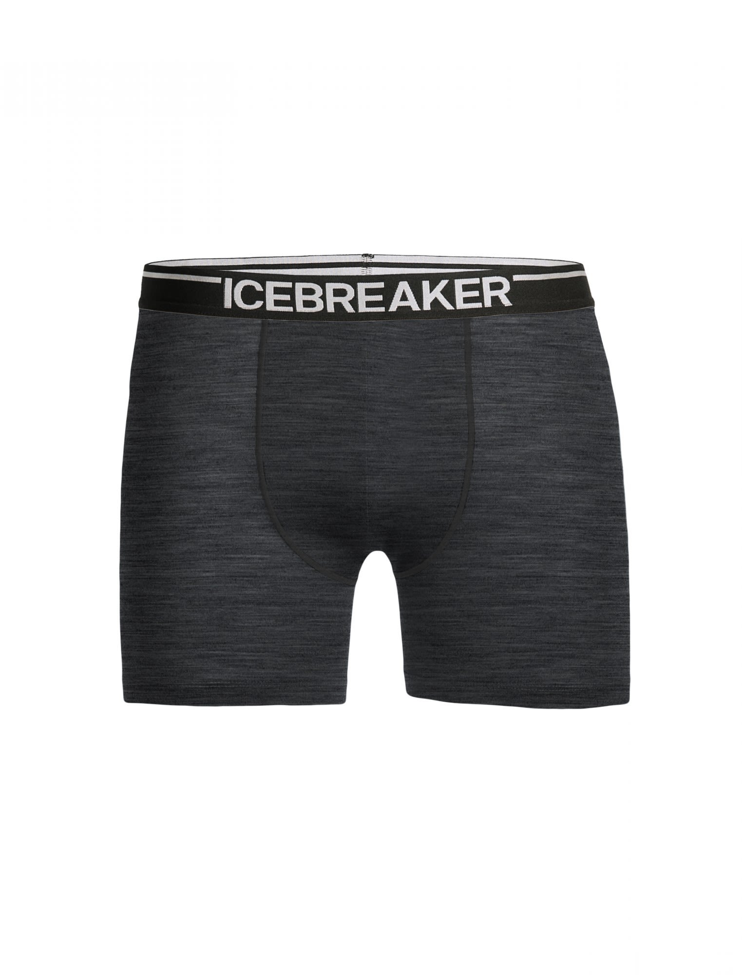 Icebreaker M Anatomica Boxers Grau | Größe XXL | Herren Kurze Unterhose