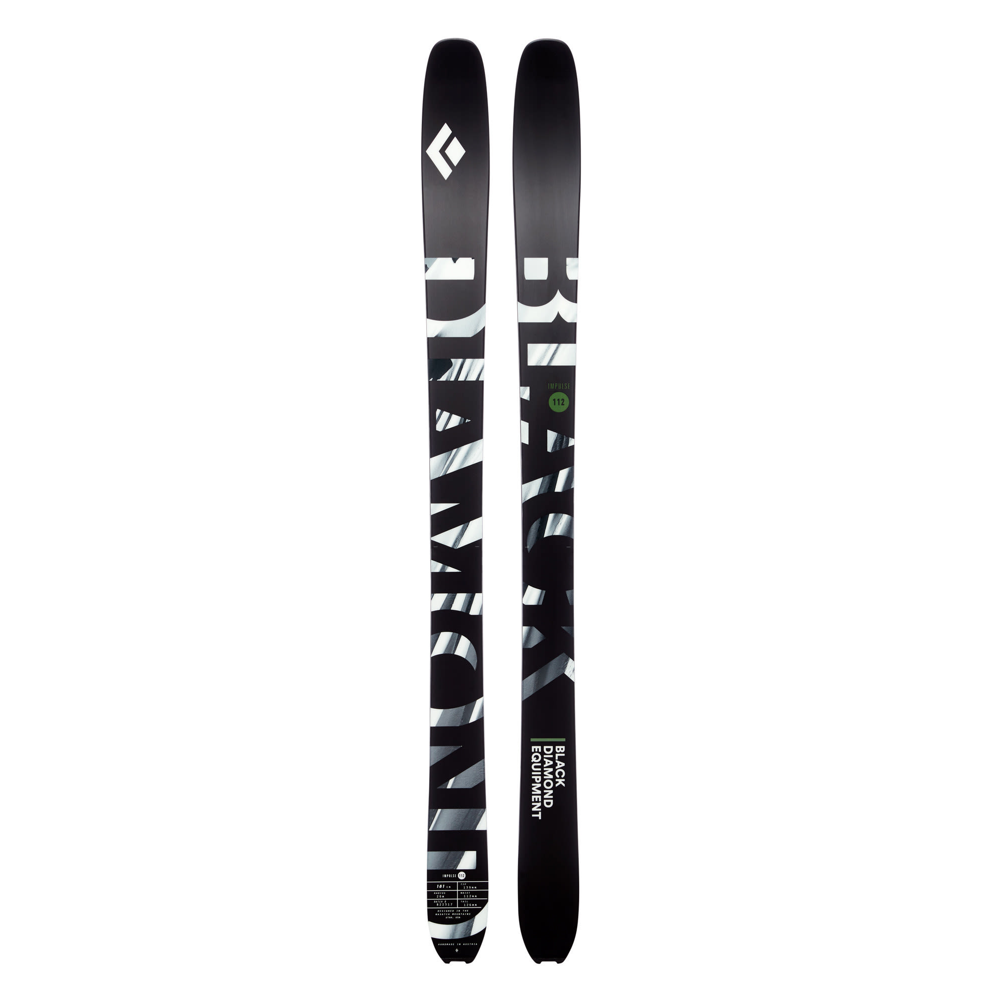 Black Diamond Impulse 112 Ski Schwarz | Größe 186 cm |  Tourenski