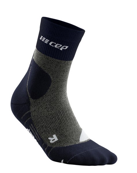 Cep W Hiking Compression Merino Mid Cut Socks Blau / Grau | Größe III | Damen 