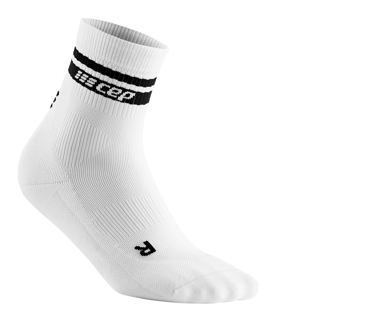 Cep W 80´s Compression Mid Cut Socks Weiß | Größe IV | Damen Kompressionssoc