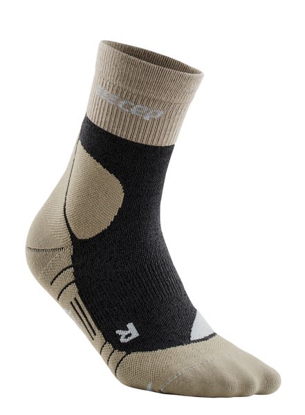 Cep M Hiking Compression Merino Mid Cut Socks Beige / Grau | Größe IV | Herren