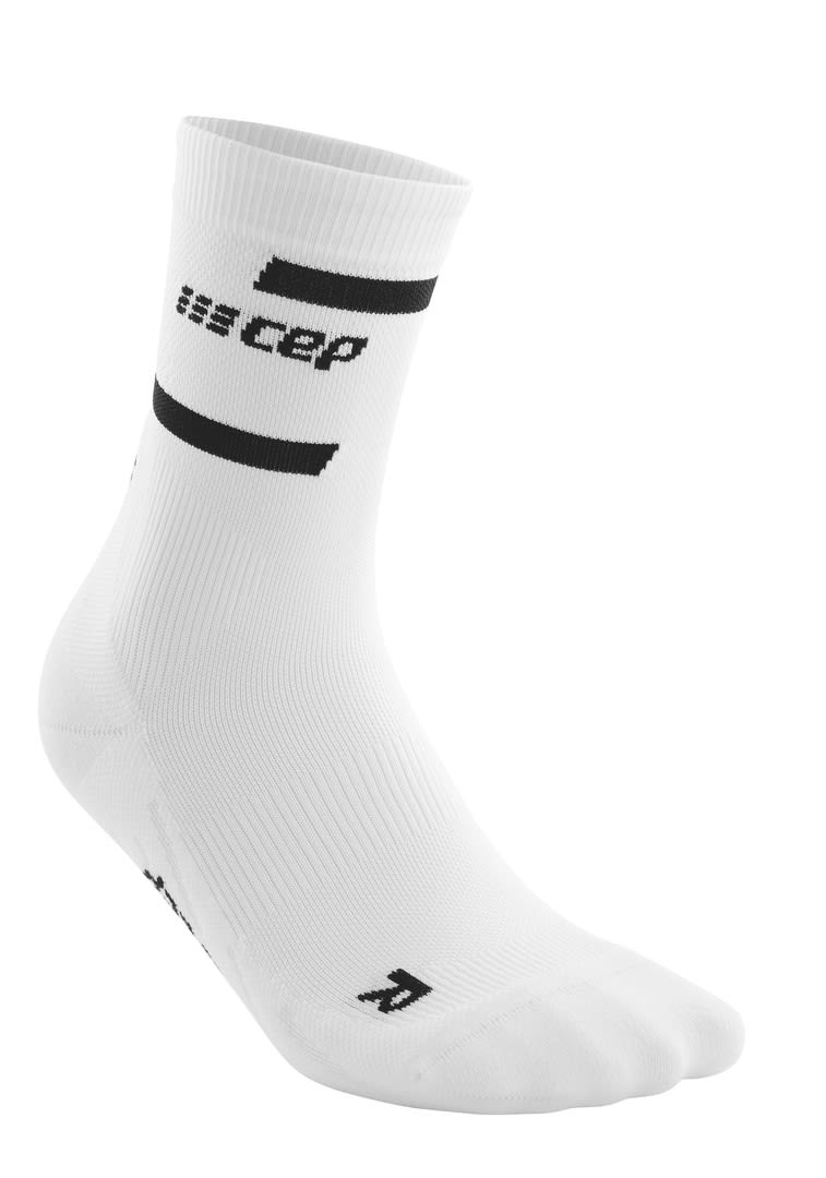 Cep M The Run Compression Socks Mid Cut Weiß | Größe III | Herren Kompression